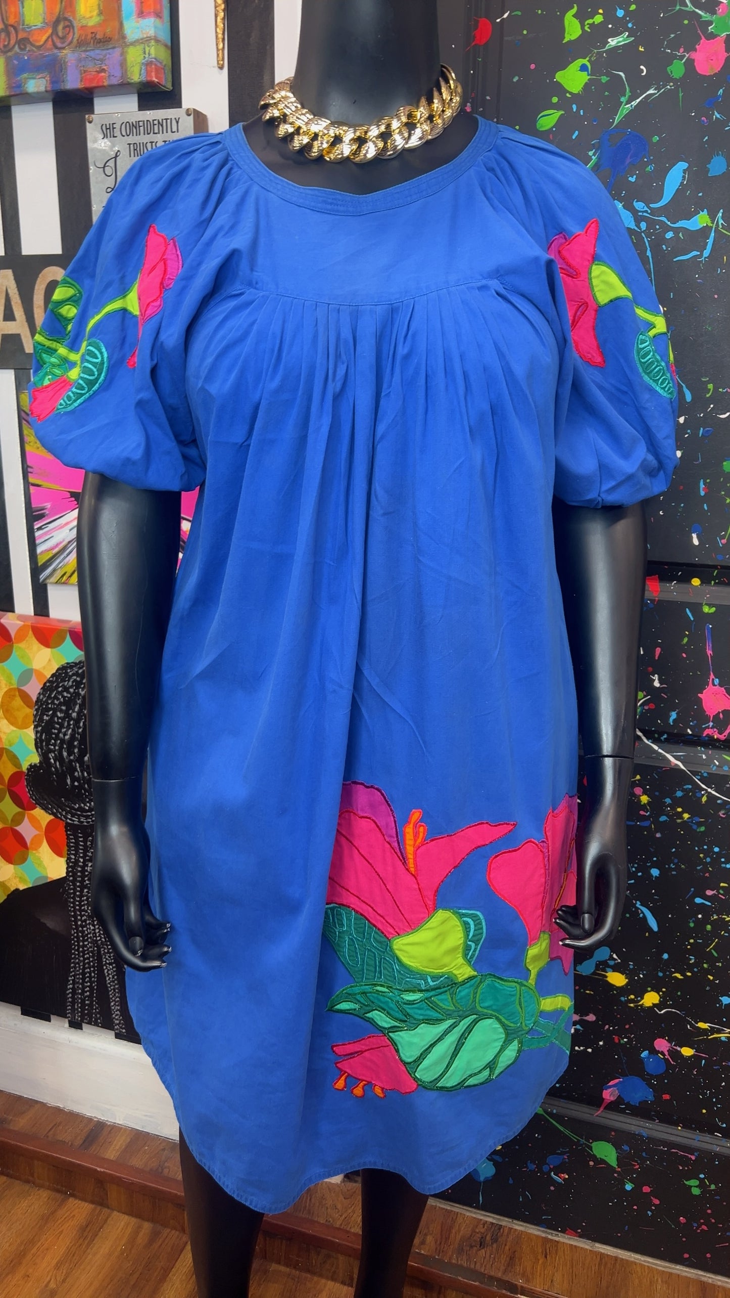 Vintage Cotton House Dress (18)