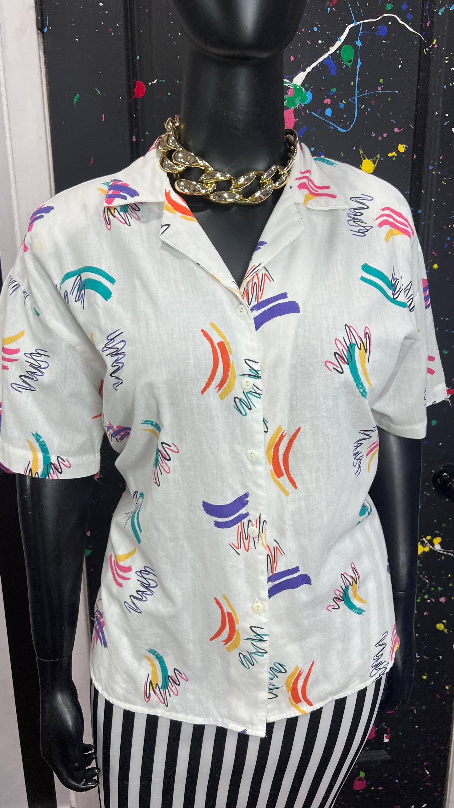 Vintage Abstract Vintage Blouse (22)