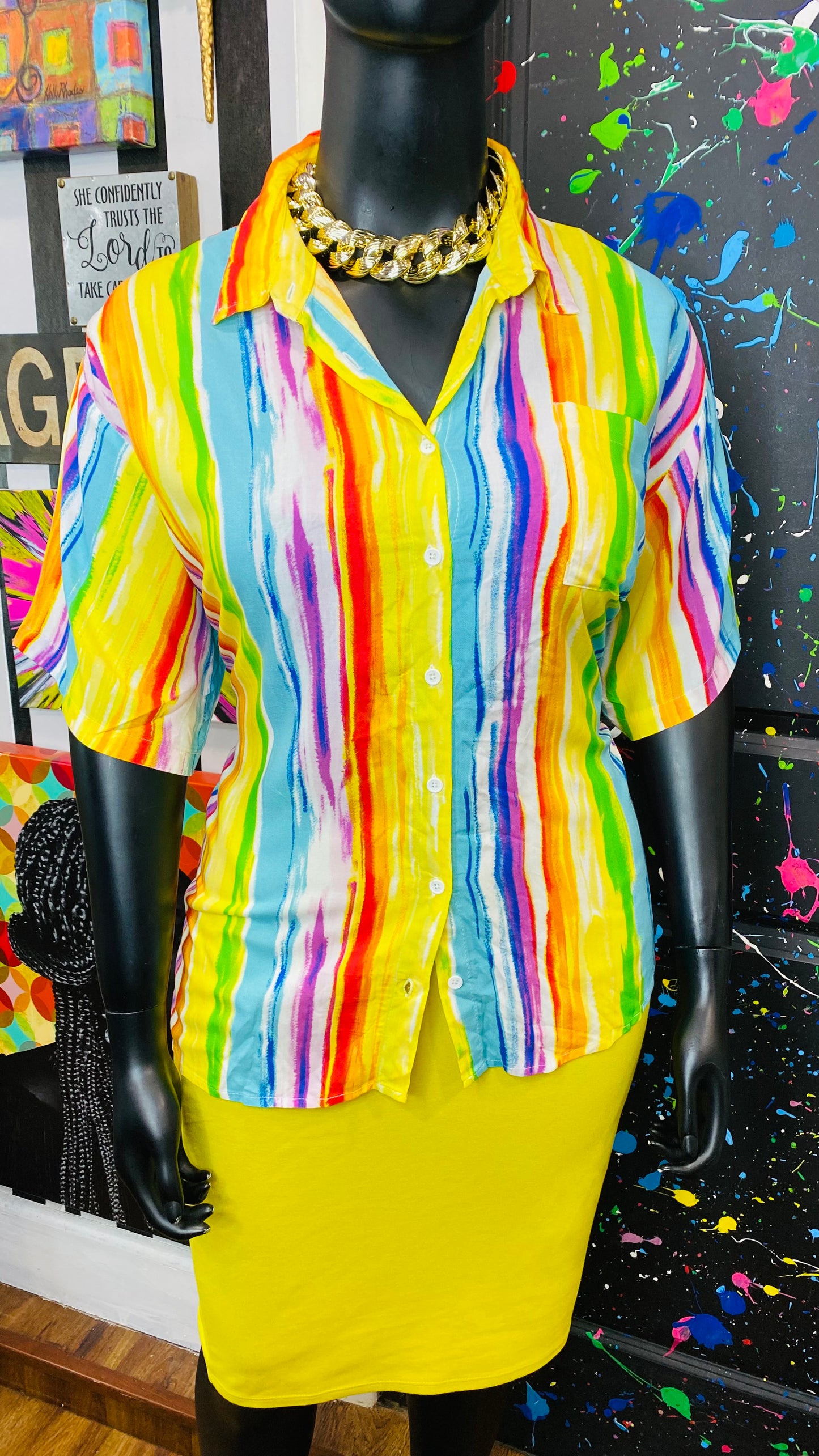 Watercolor Rayon Blouse (22/24)