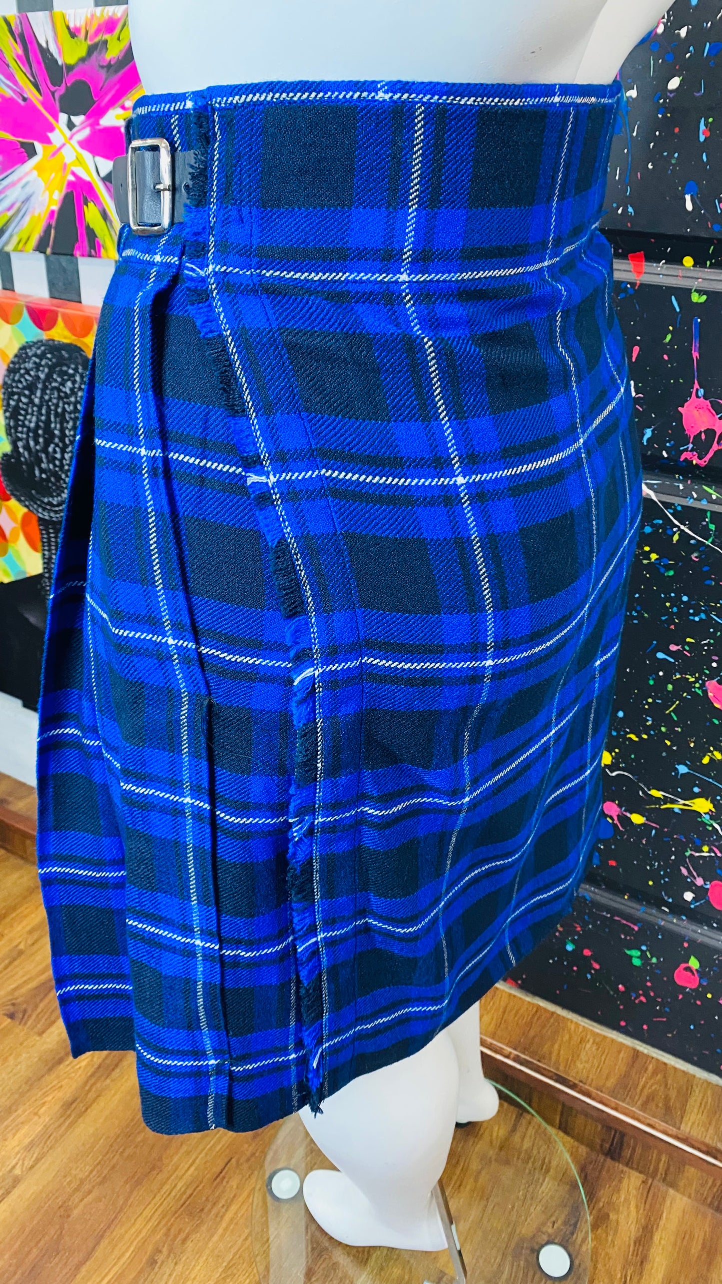 Vintage Plaid & Pleated Blazer (20)