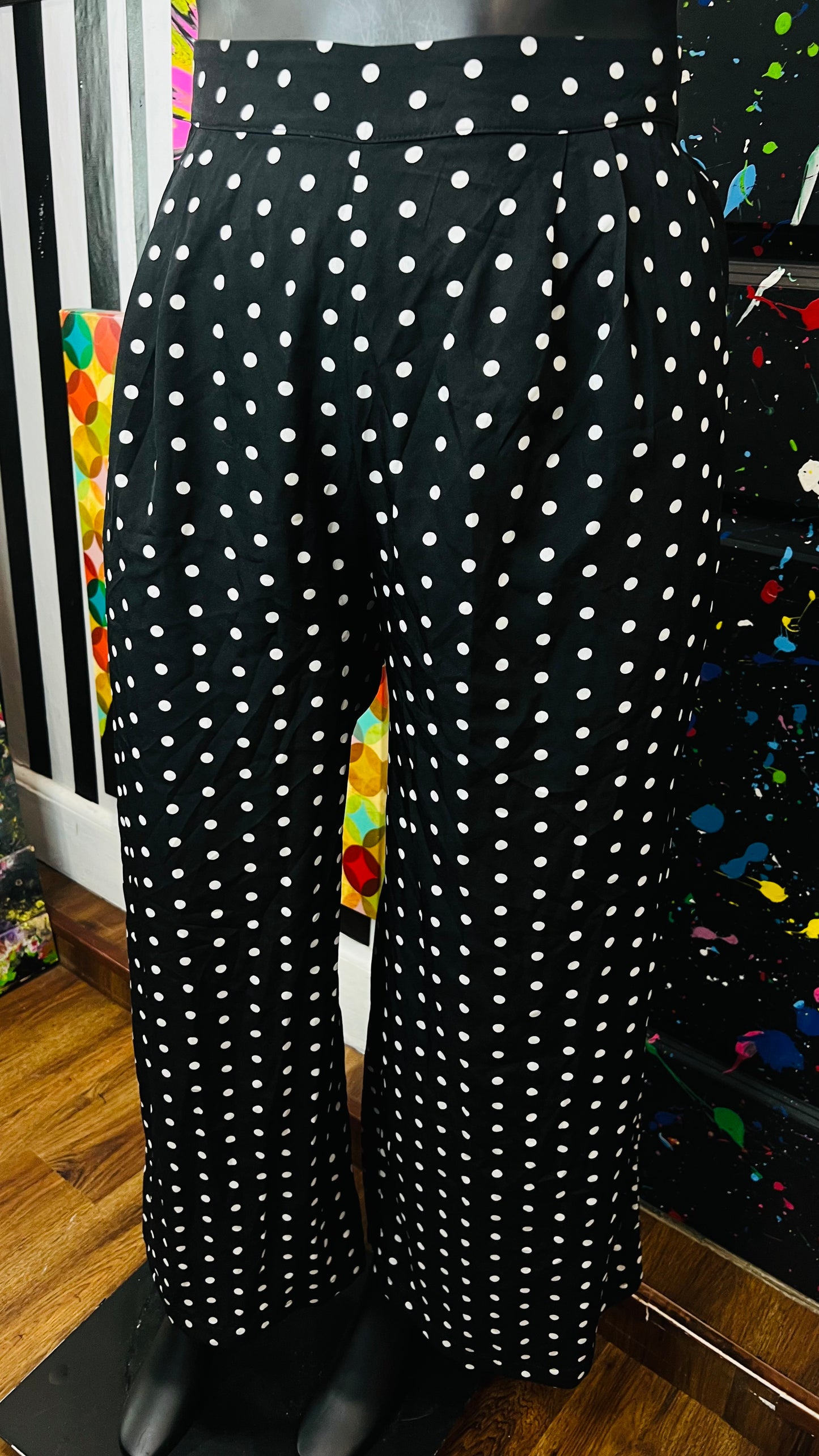 Black & White Polka Dot Pants (20)