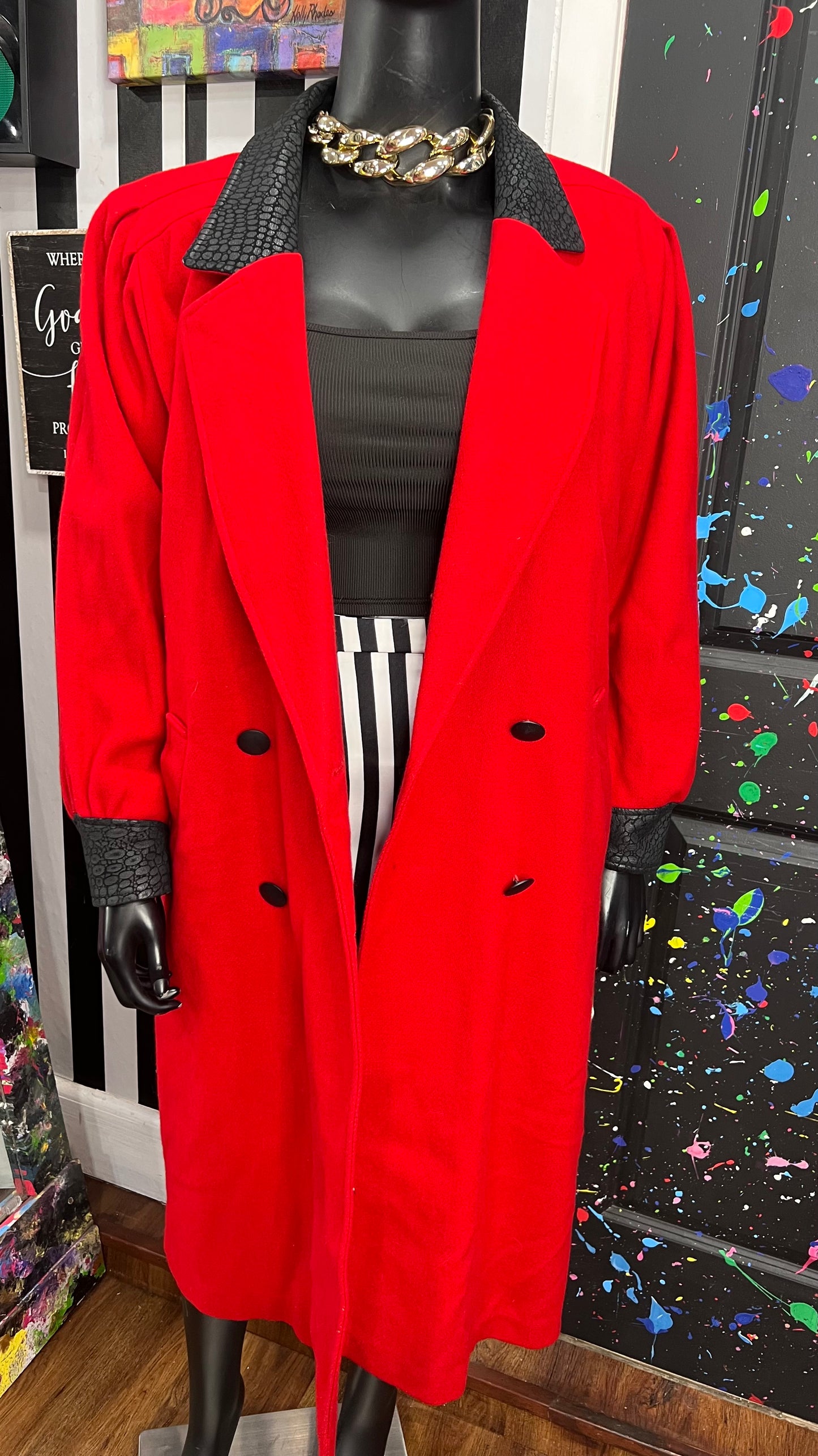 Vintage Wool Insulated Trench Coat (16)