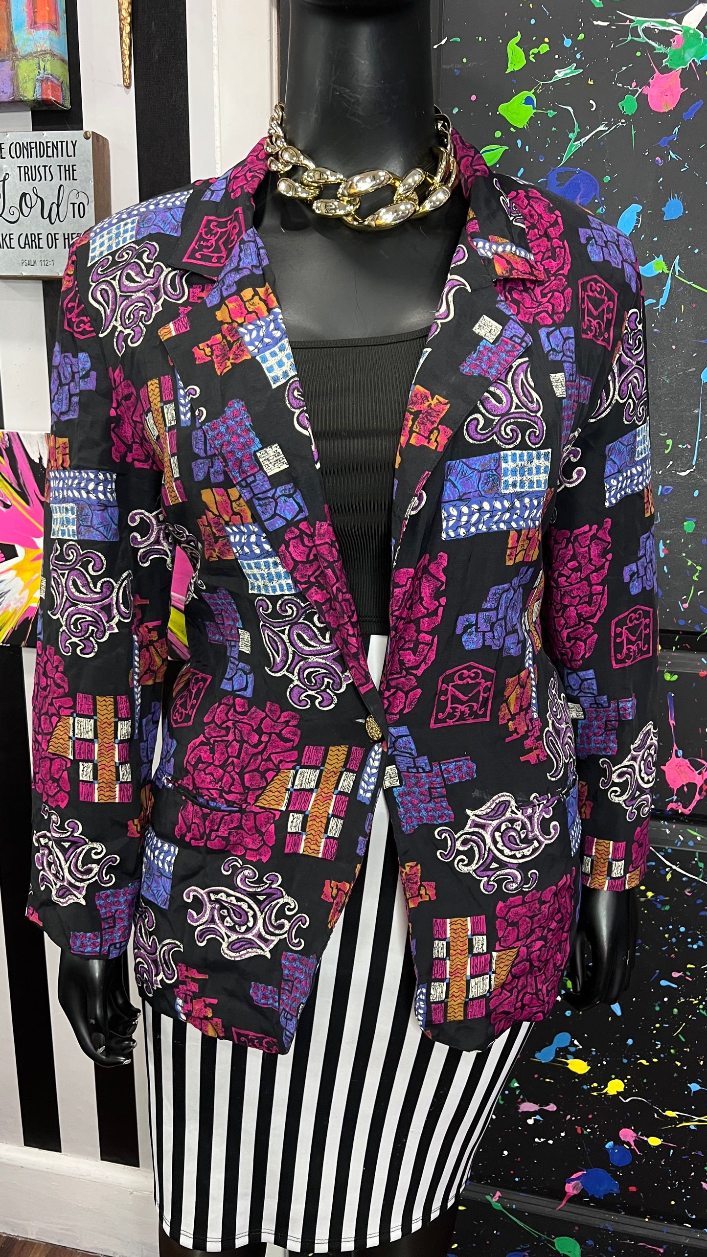 Vintage Abstract Blazer (18/20)