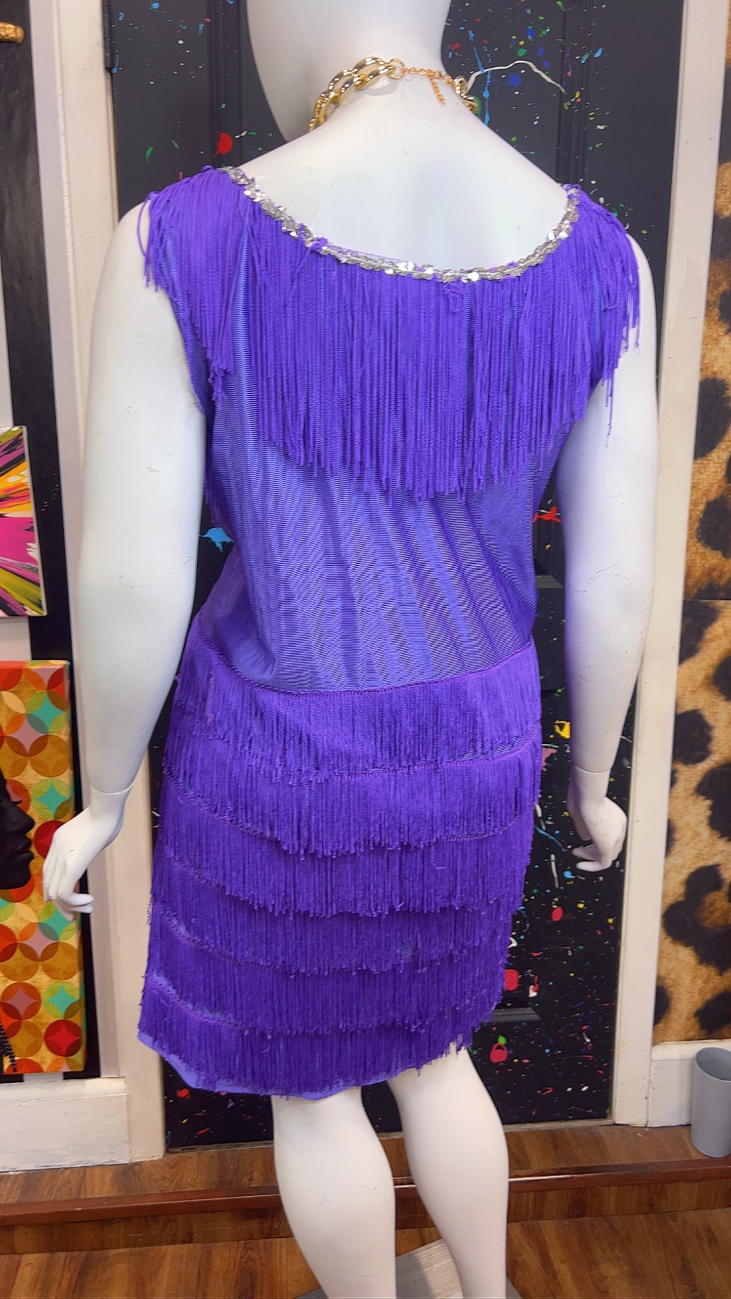Purple Fringe Dress (24)