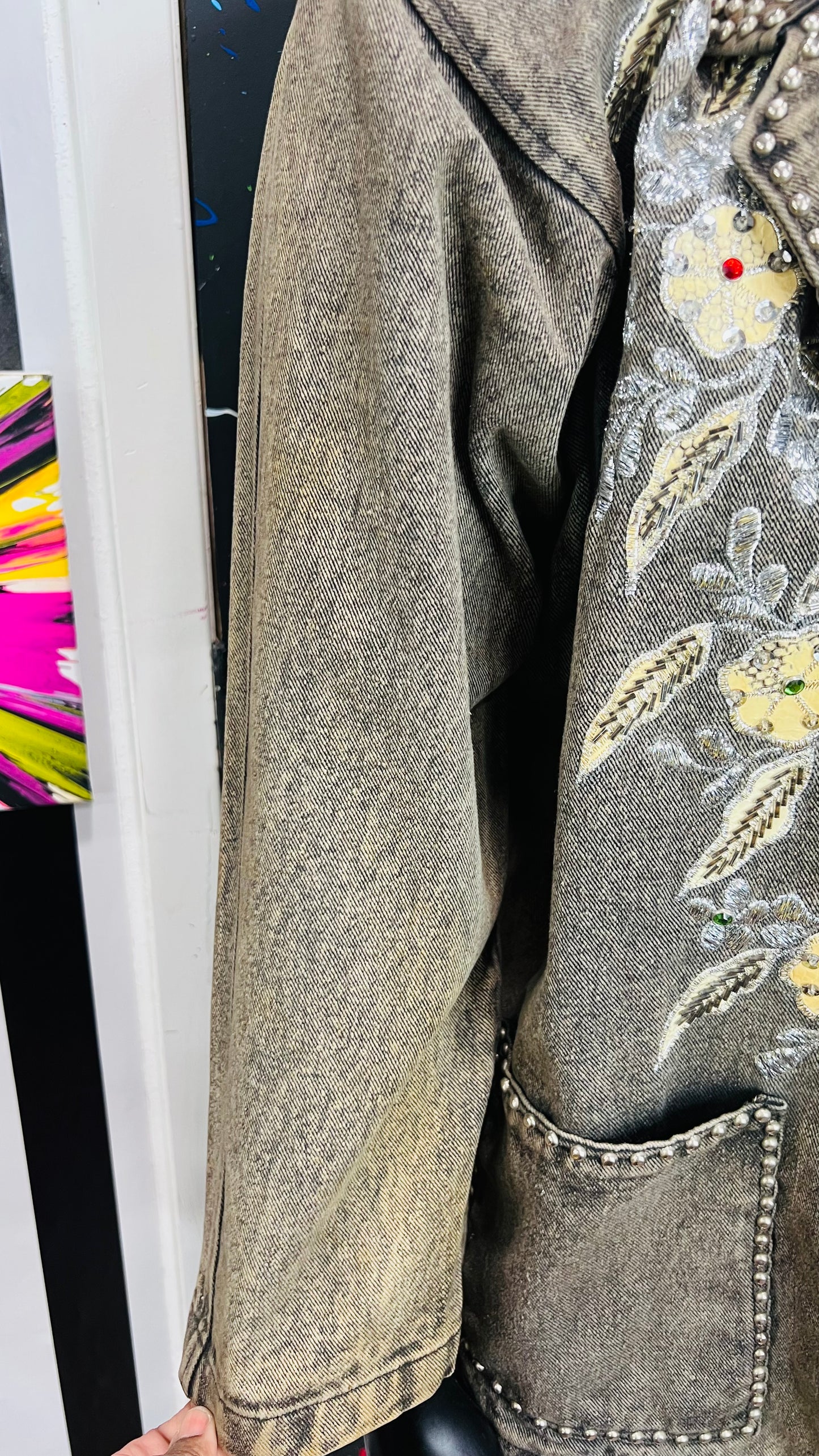 Vintage Jewel Denim Blazer (16)