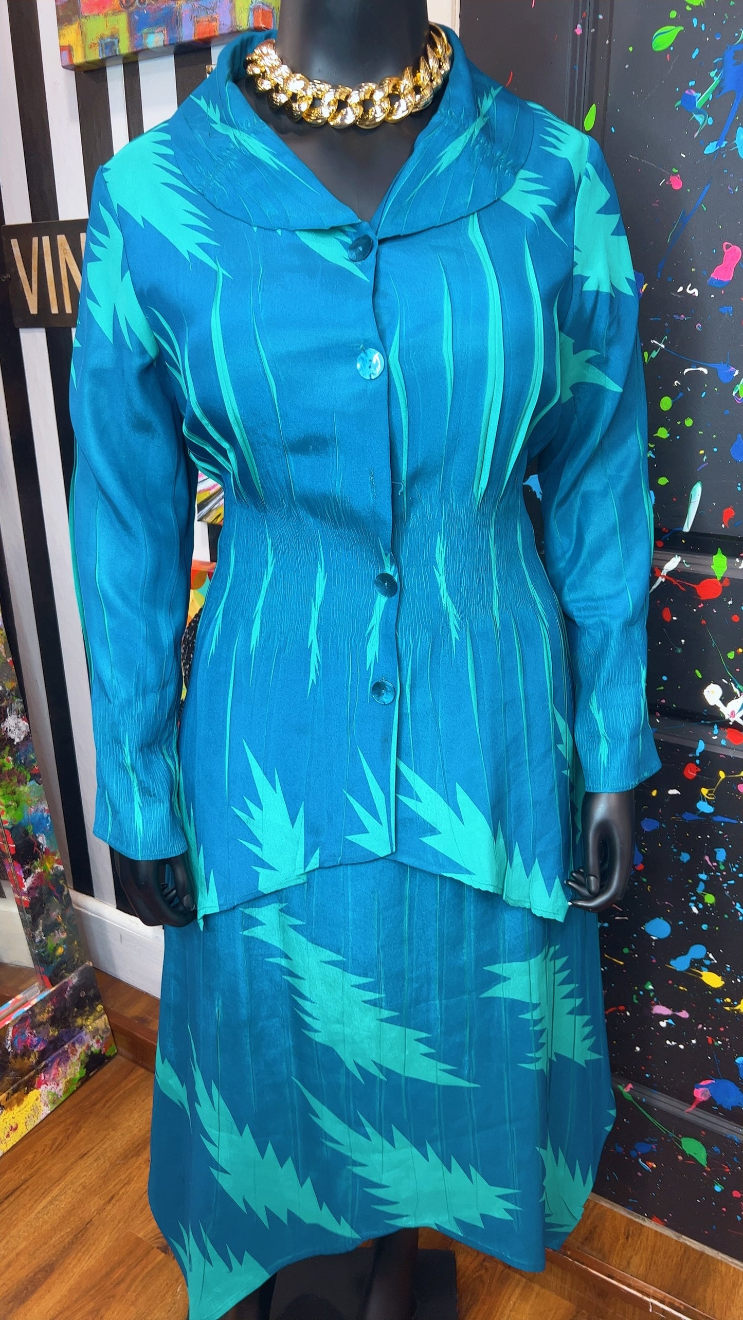 Vintage Blue Mermaid Set Set (18)