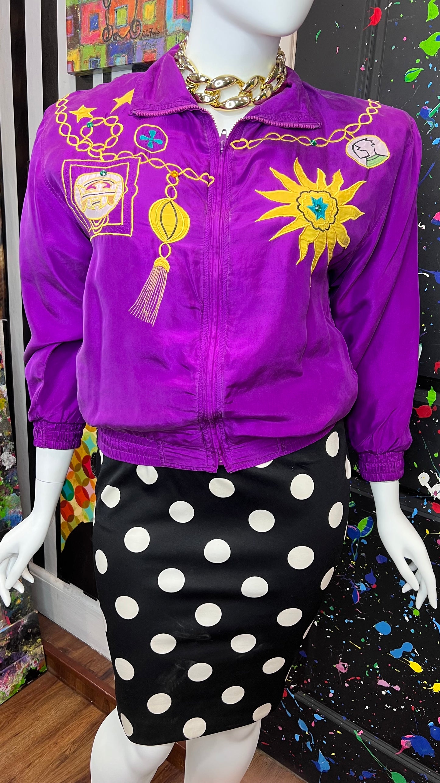 Vintage Purple Nautical Jacket (14)