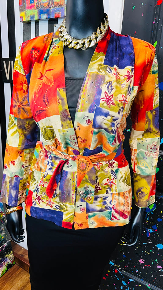 Vintage Rayon Abstact 90’s Blazer (12)