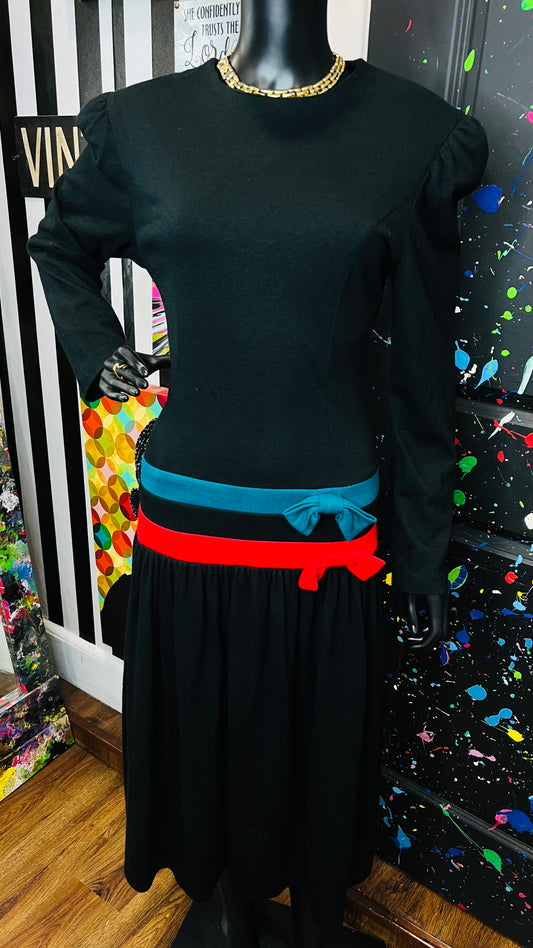 Vintage Color Block Dress (12)
