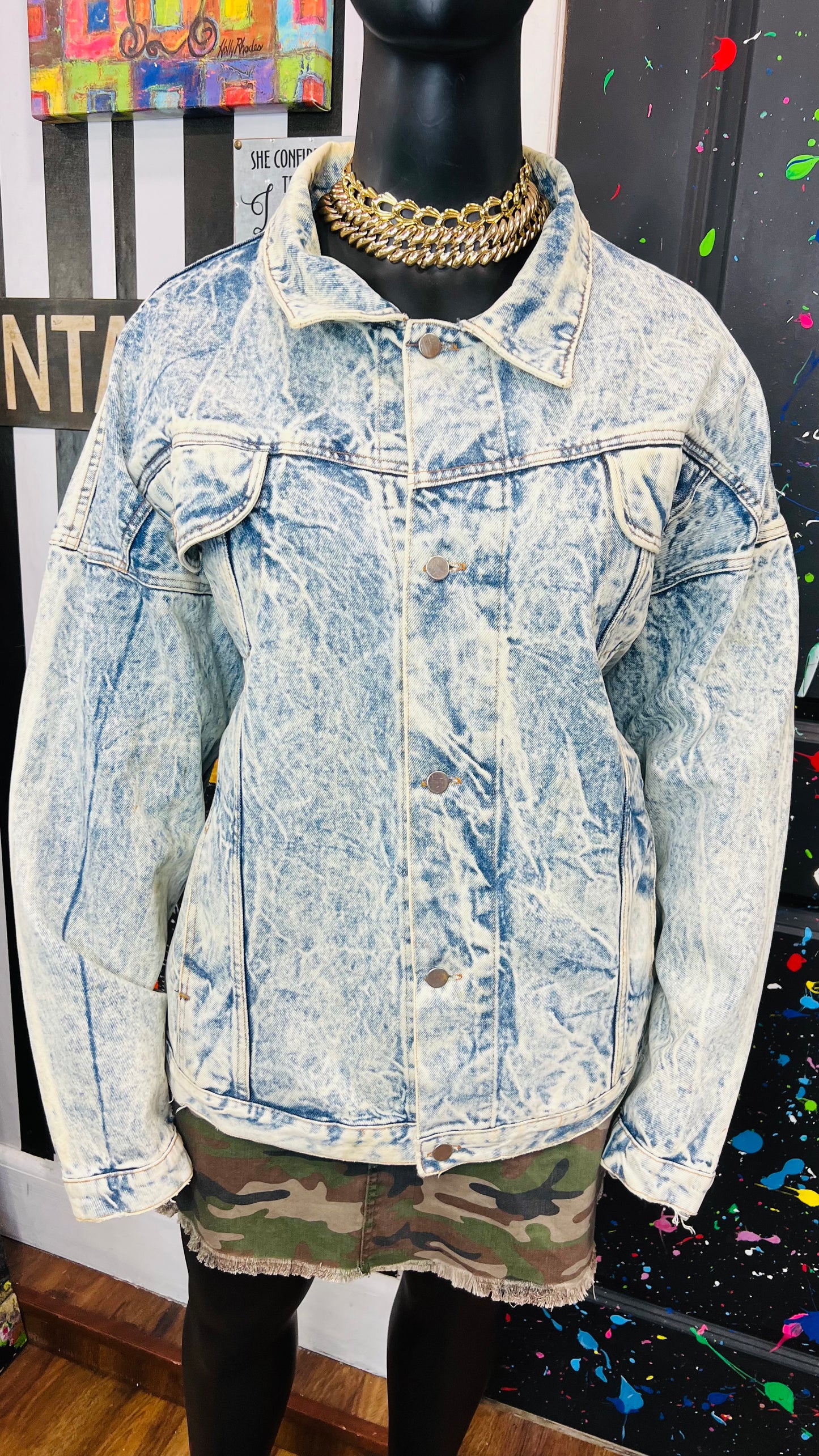 Vintage Stone Wash Denim Jacket (24)