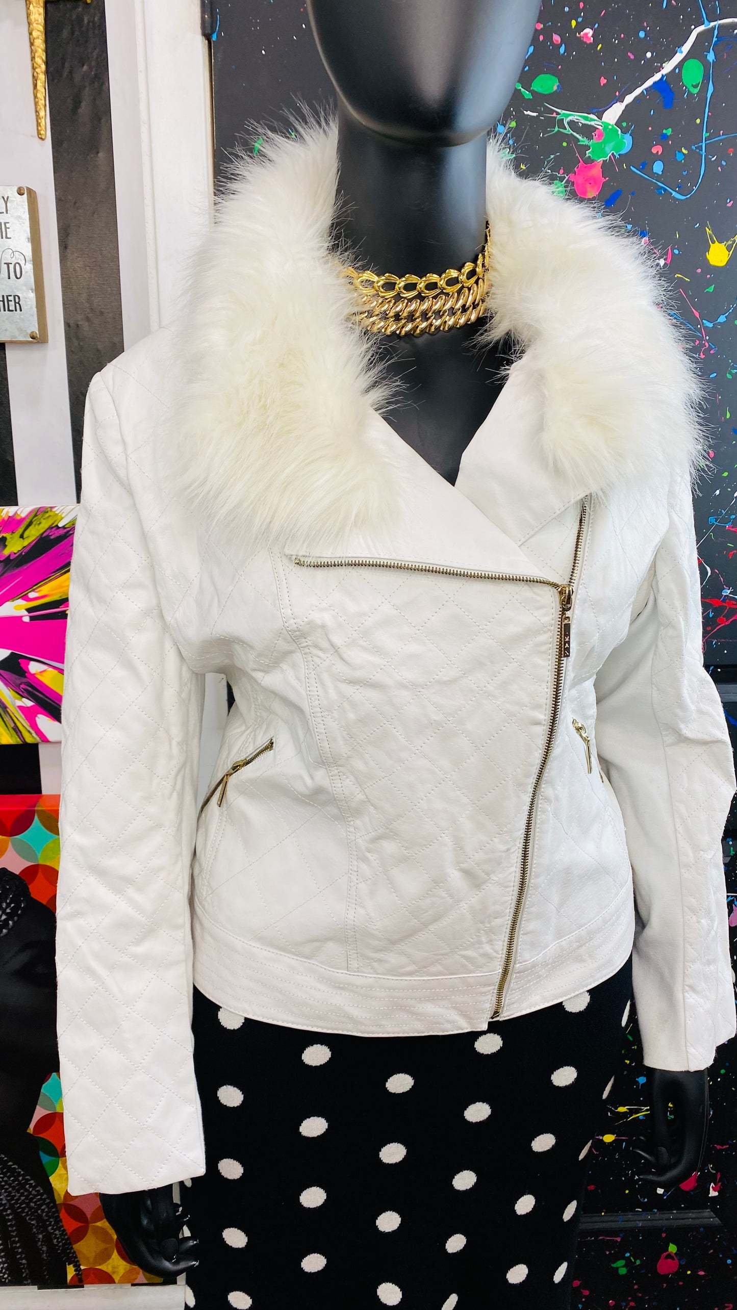 Vintage White Genuine Leather Jacket (18)