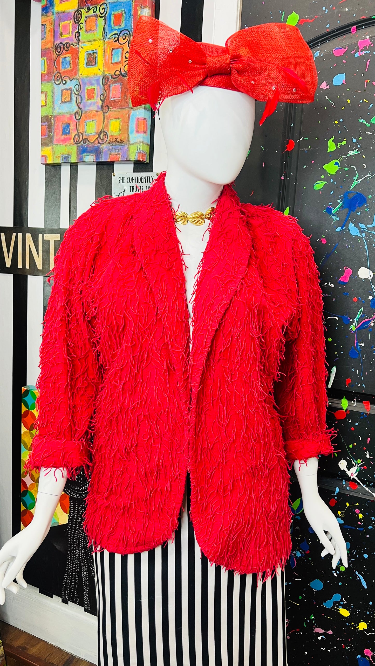 Vintage Shaggy Open Blazer (18)