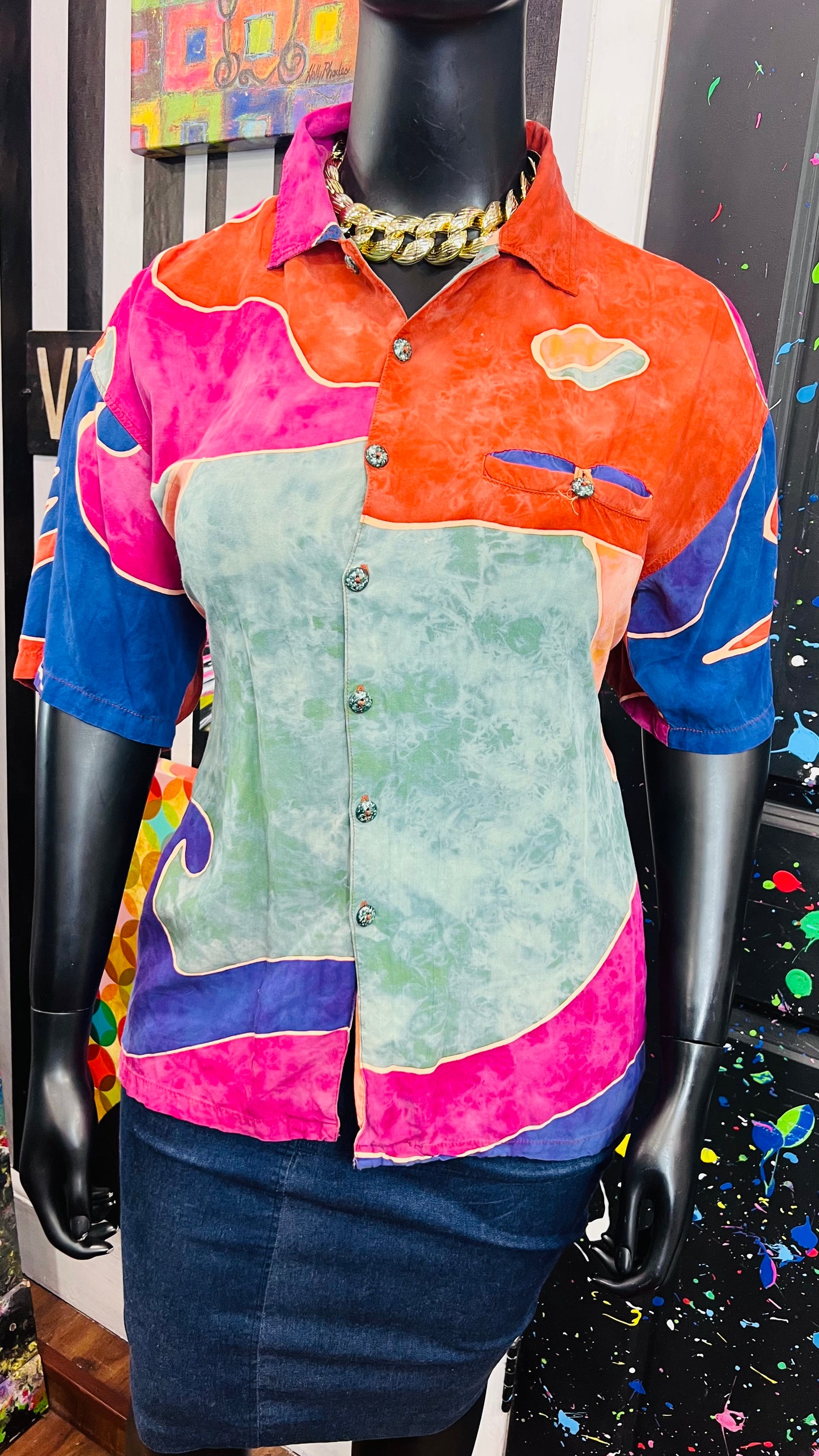 Vintage Rayon ‘Tantrum’ Blouse (18)