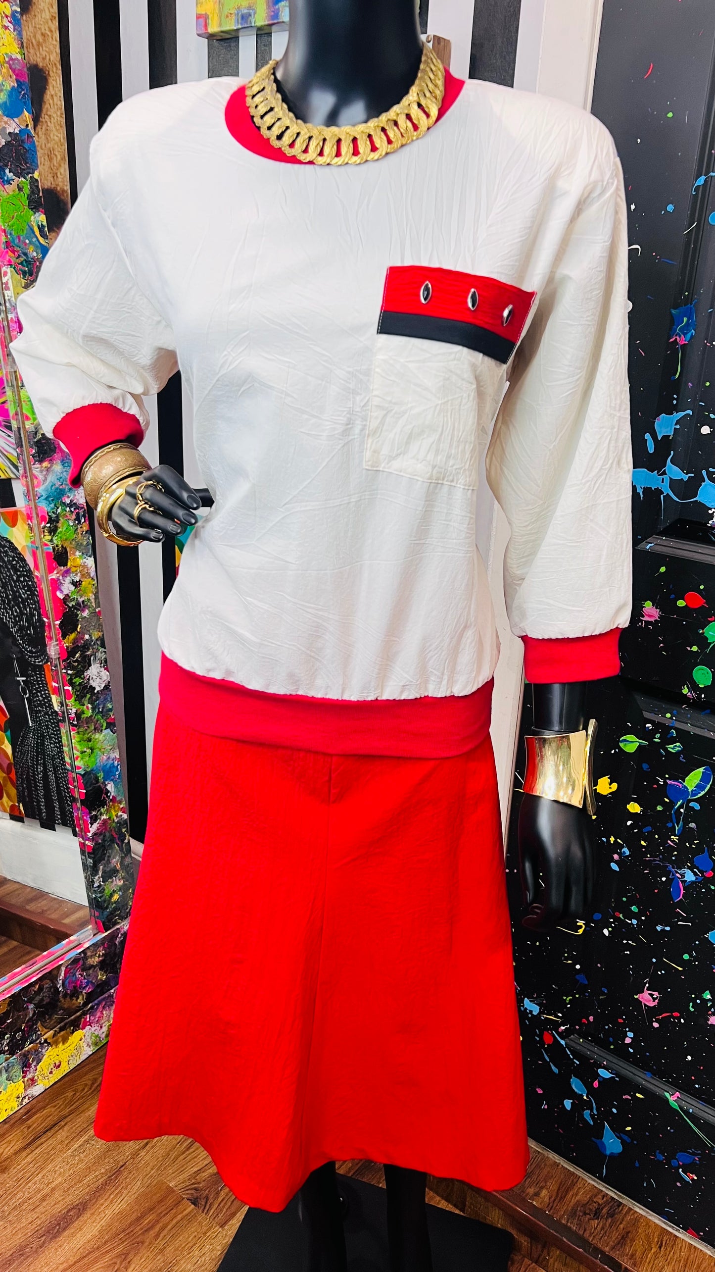 Vintage Teddi Skirt Set (12)