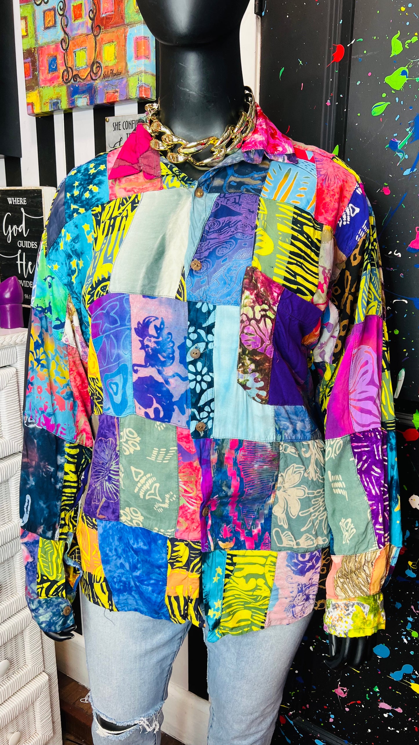 Vintage Patchwork Blouse (18/20) *KC