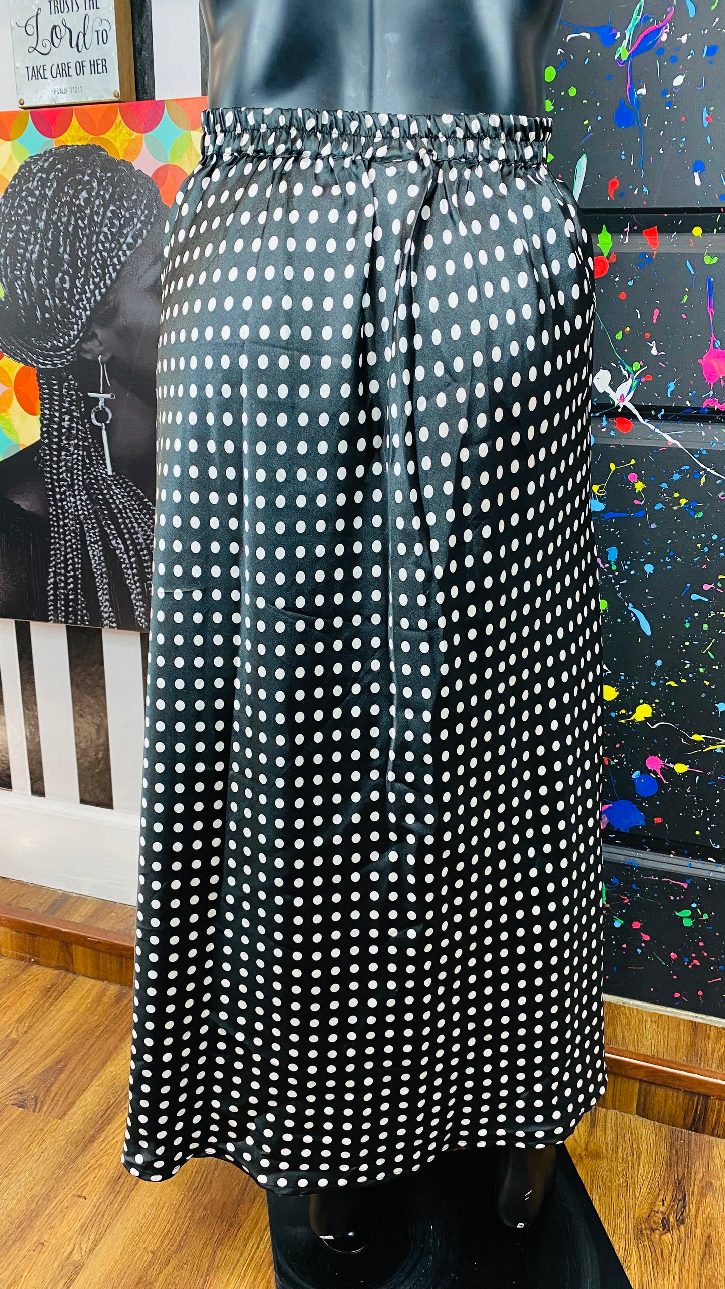 Black w/dots Skirt