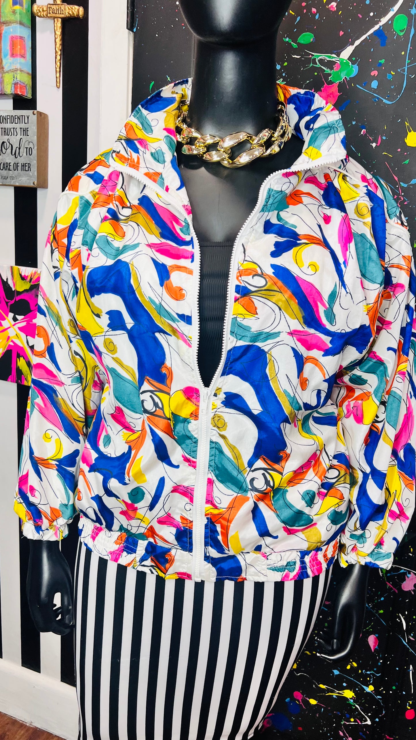 Vintage Abstract Wind Breaker (20)