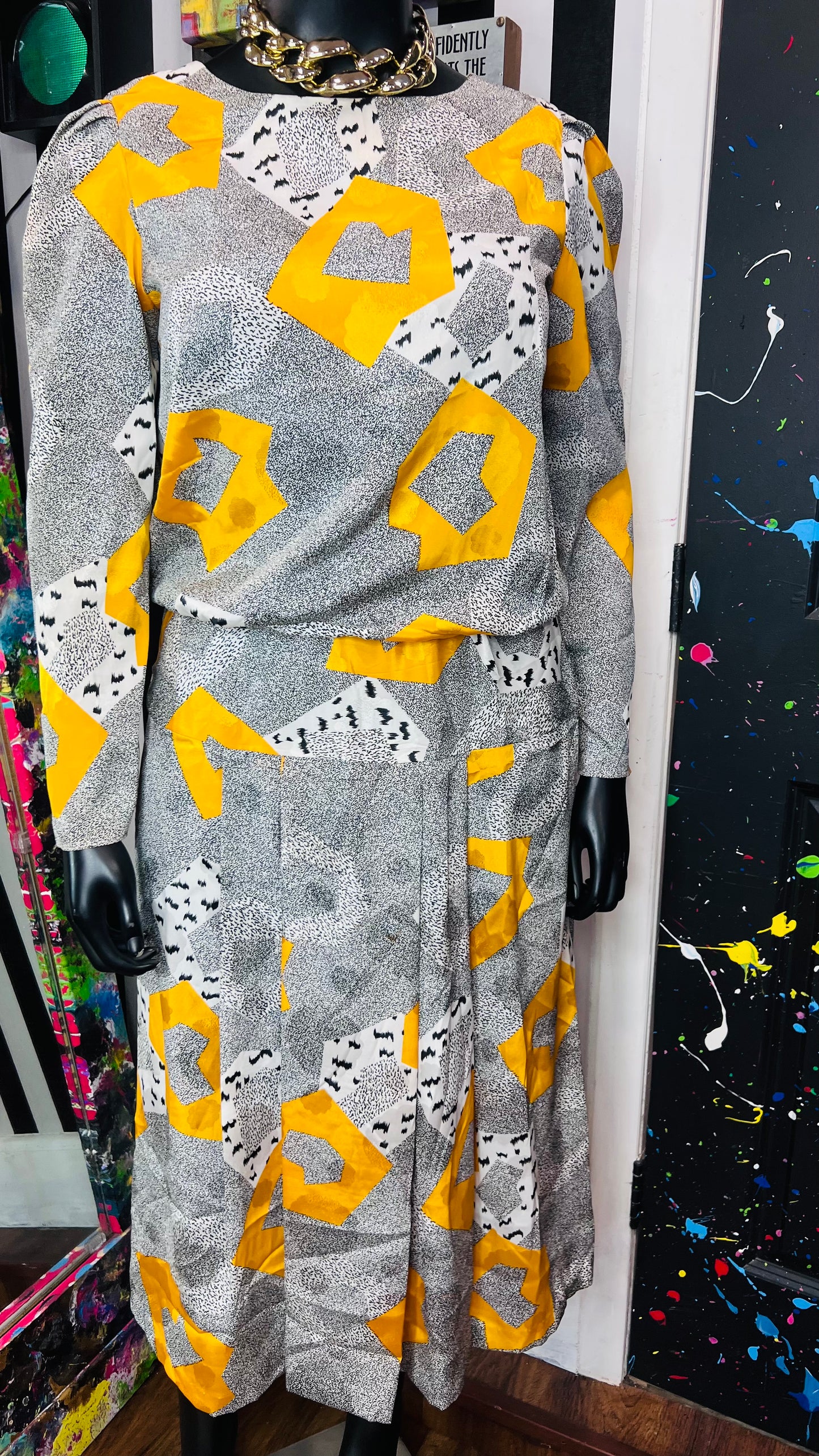 Vintage Abstract 80s/90s Dress (16)