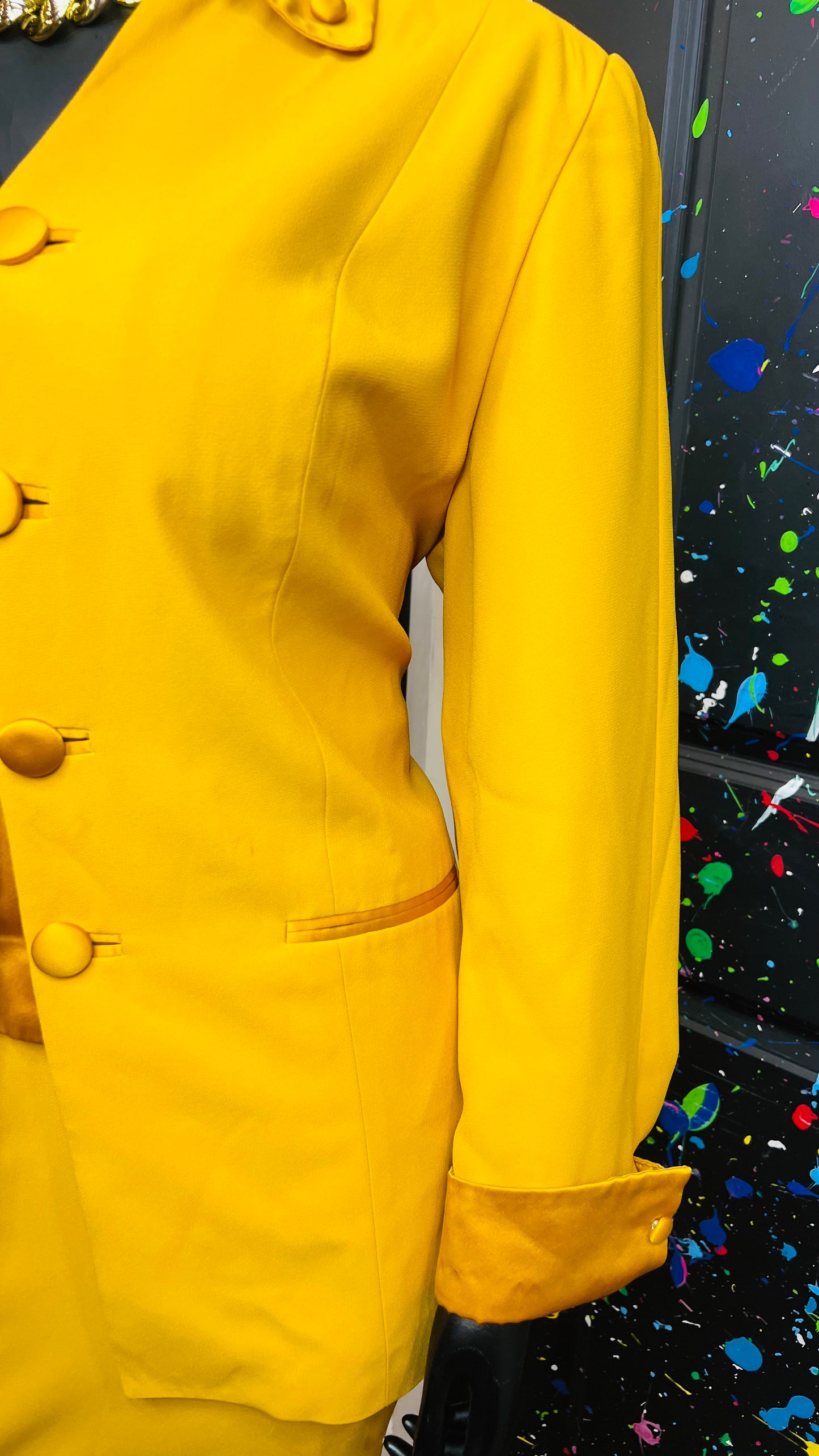 Vintage Gold Skirt Suit (18W)