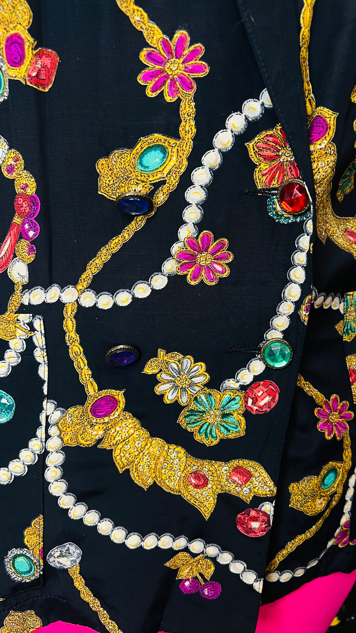 Vintage Carole Little Jewel Blazer (14)