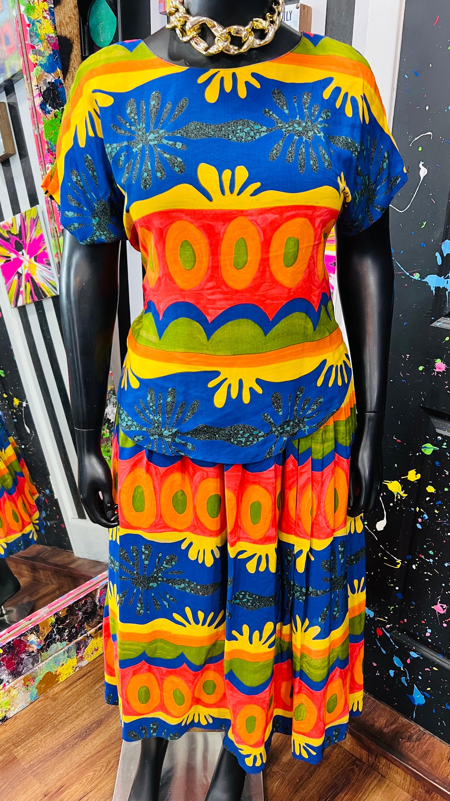 Vintage Platinum By Dorthy Skirt Set (14) *KC