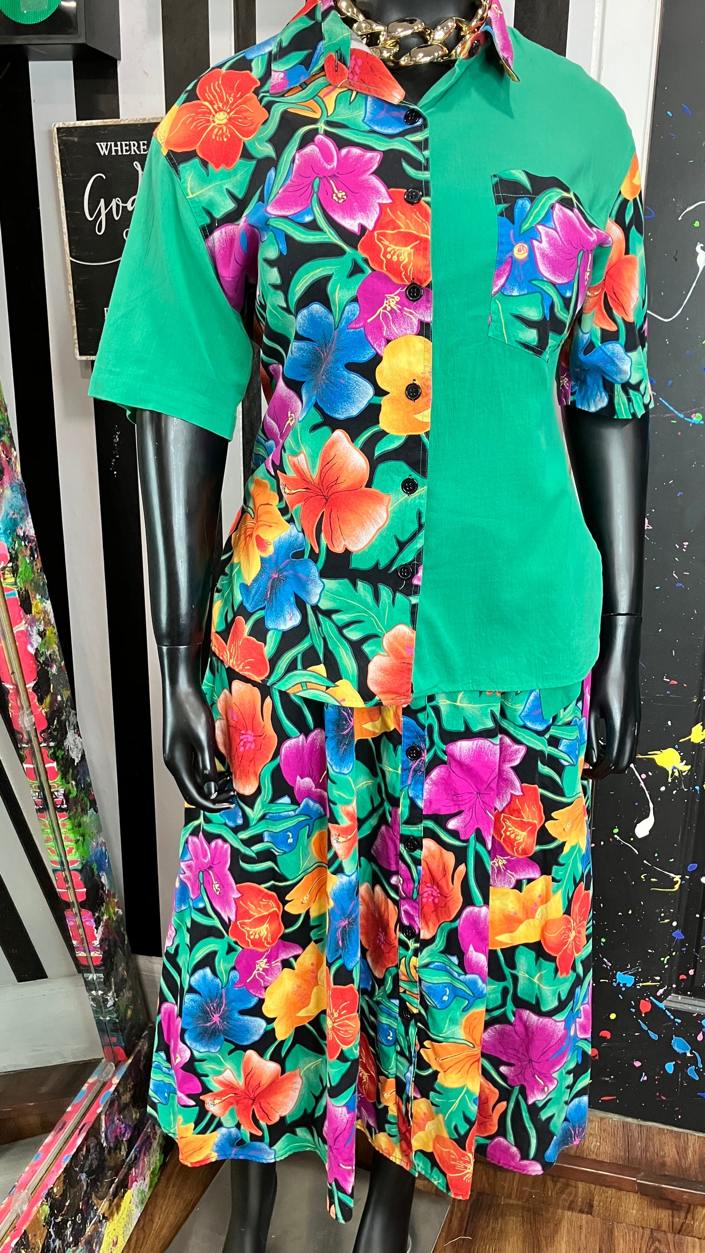 Vintage Cotton Floral Set (16)