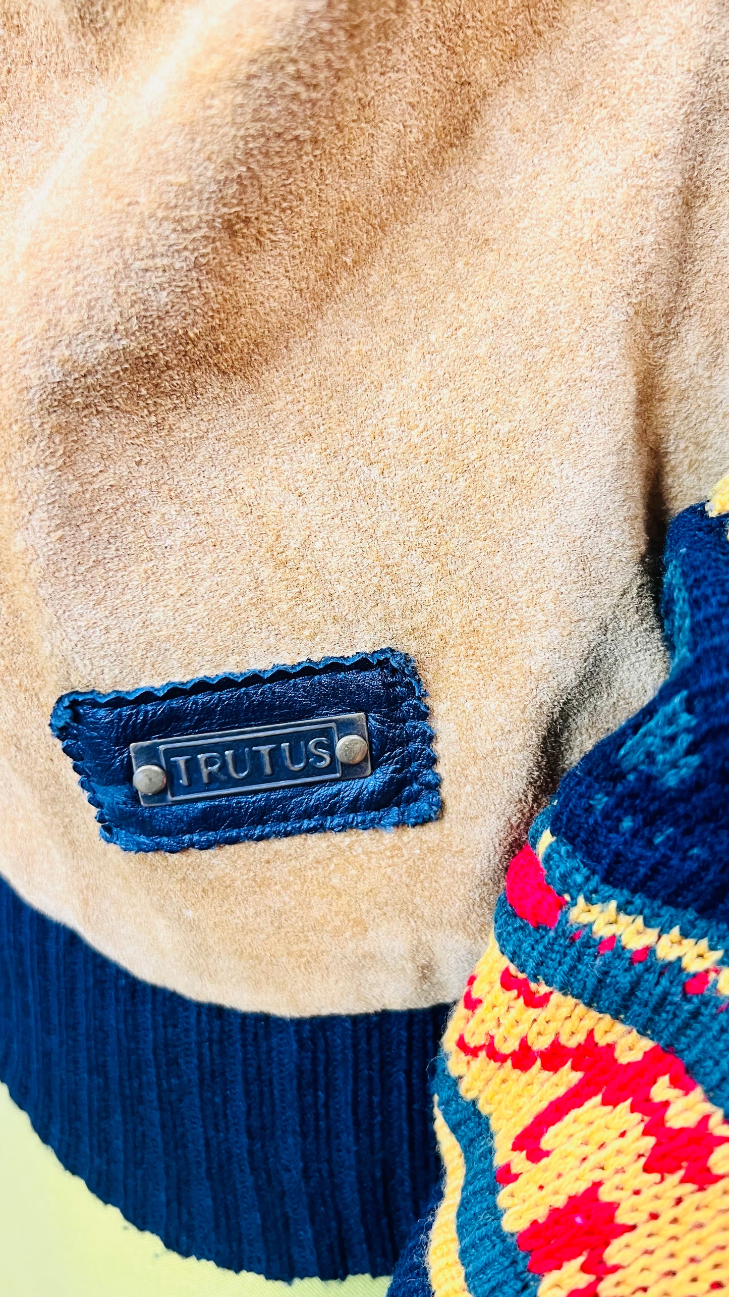 Vintage Trutus Genuine Suede Leather Sweater (16)