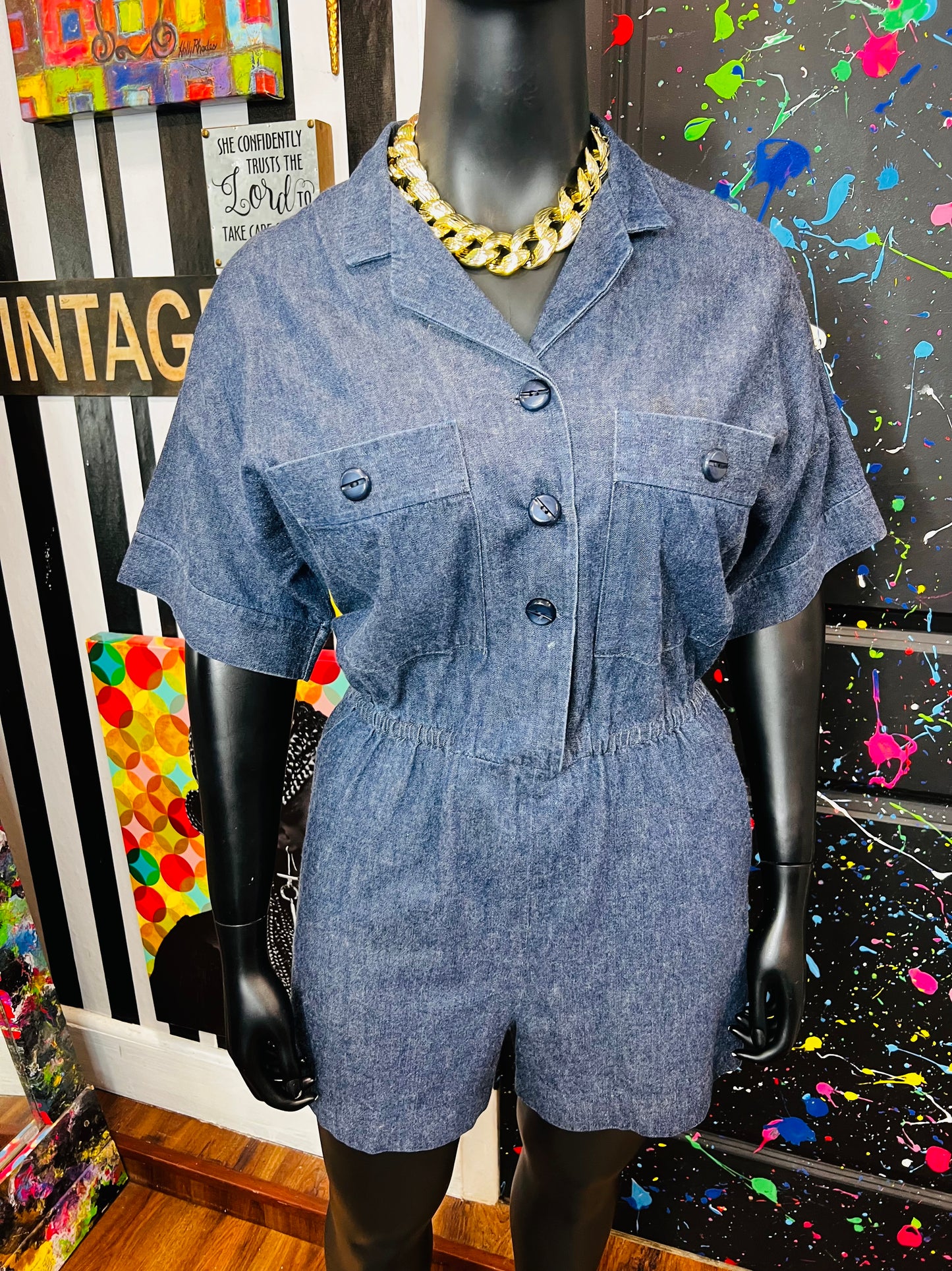 Vintage Denim Romper (18)