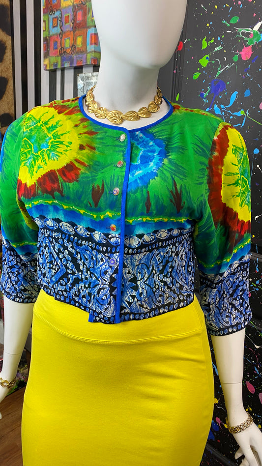 Vintage Platinum By Dorthy Cropped  Blouse (12)