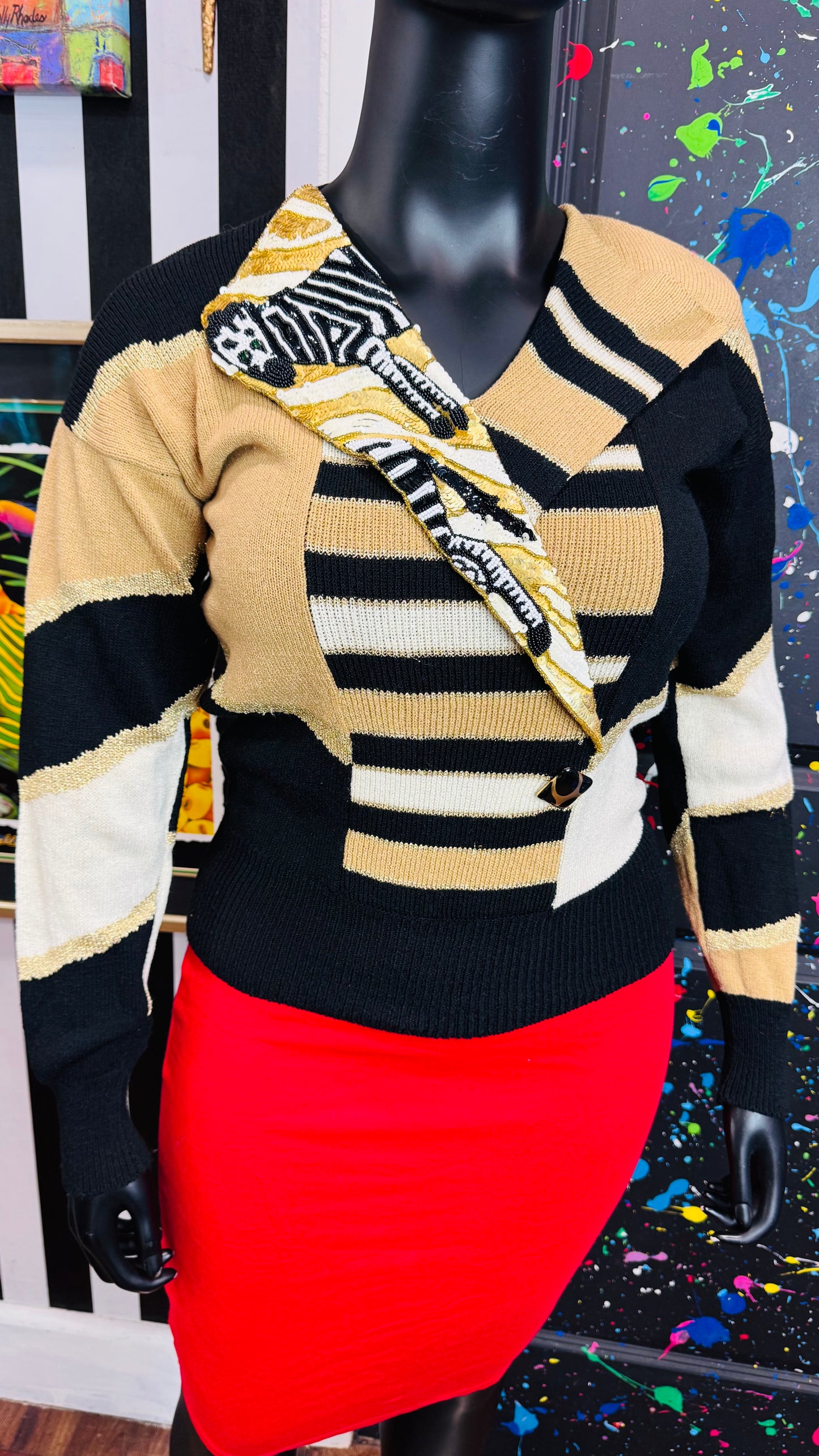 Vintage Sequin Lillie Rubin Sweater (14)