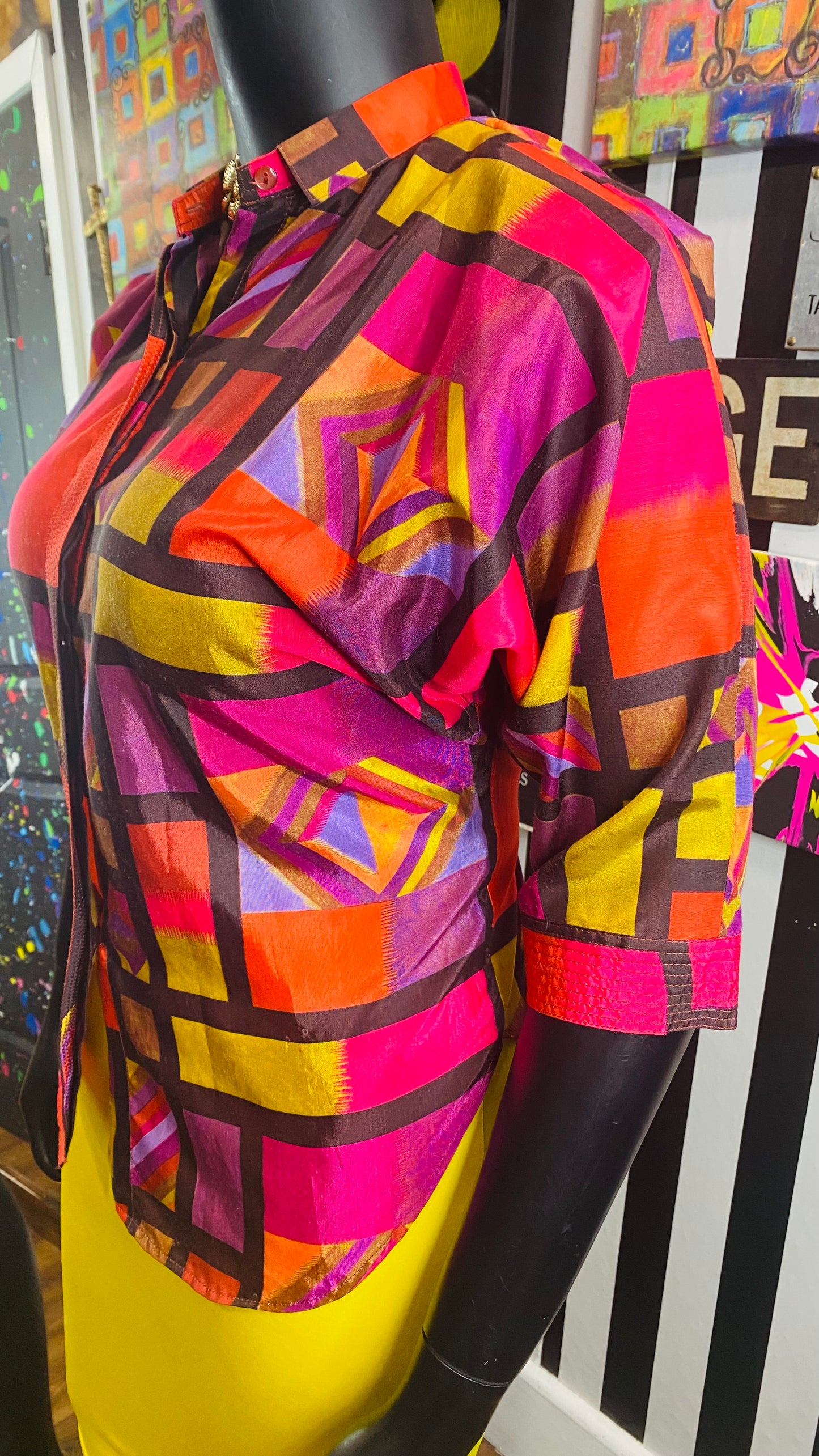 Vintage 100% Silk Blouse (20)
