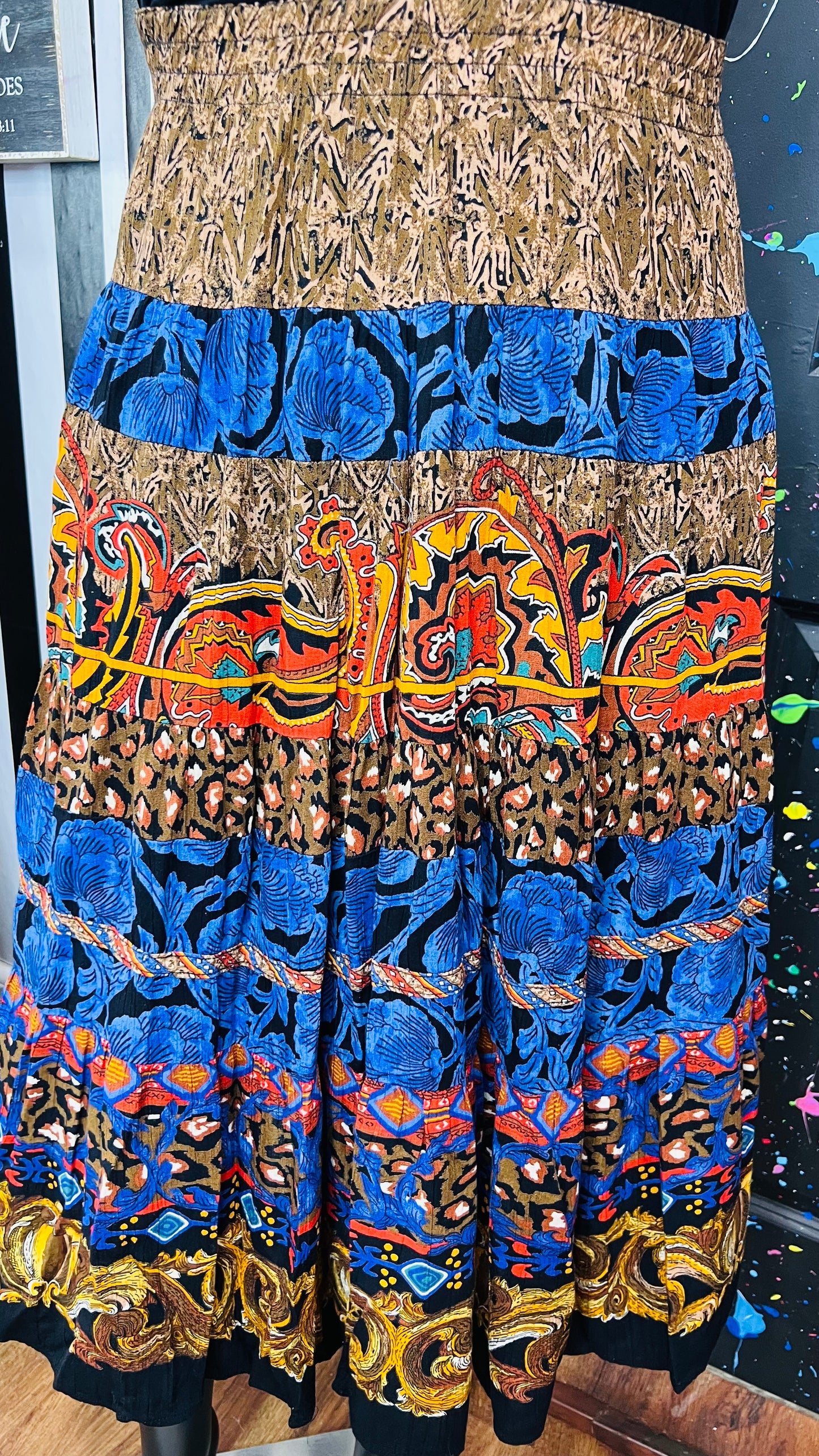 Vintage 100% Rayon Carole Little Skirt Set (14/16)