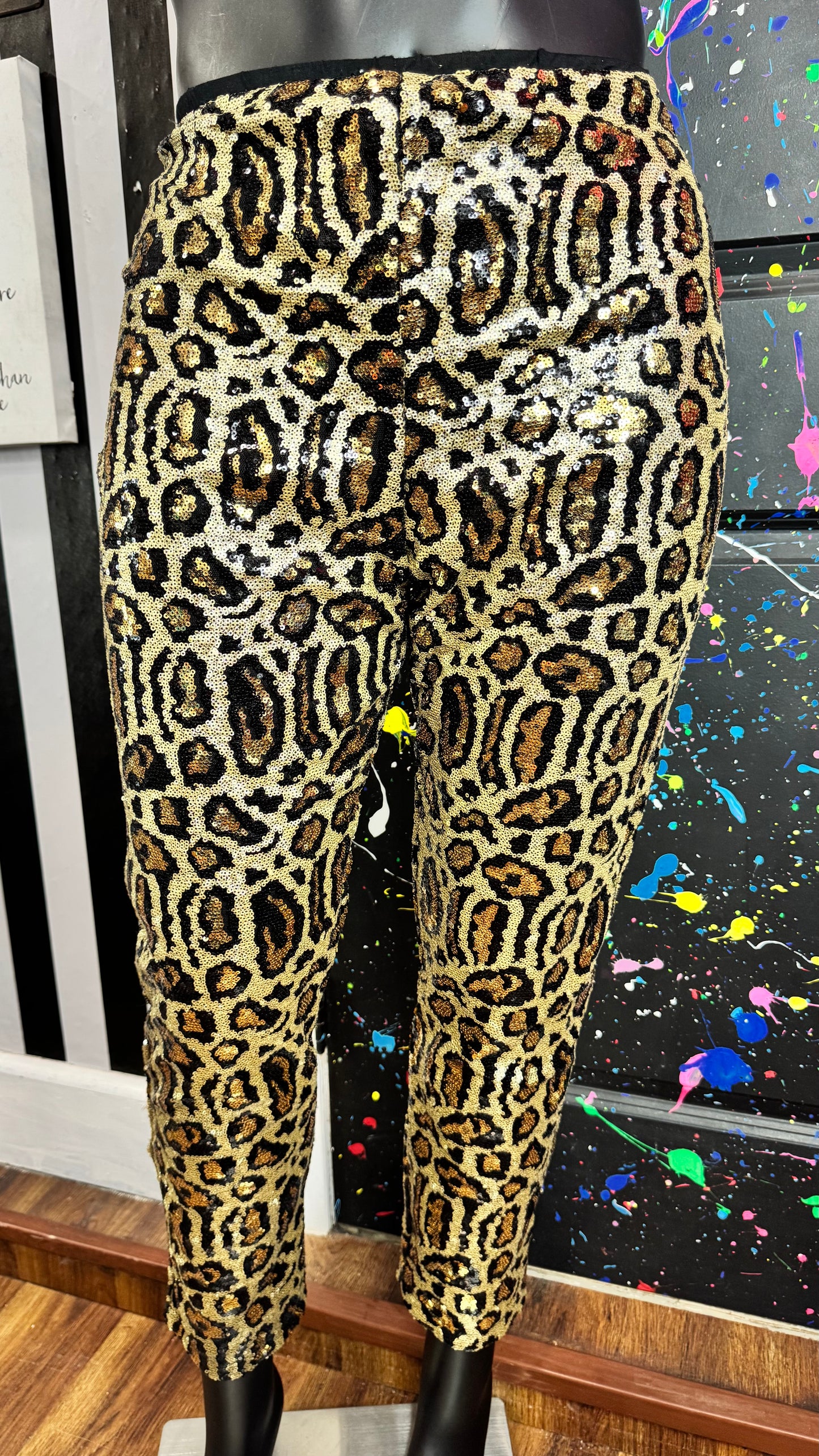 Vintage Inspired Leopard Sequin Pants (14)