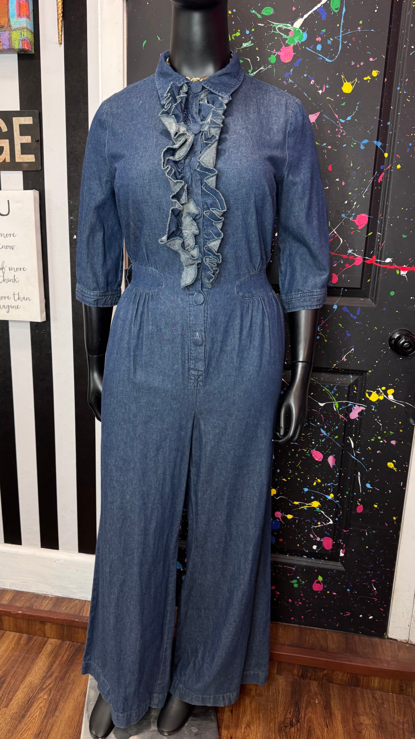 Vintage Denim Wide Leg Jumpsuit (16)