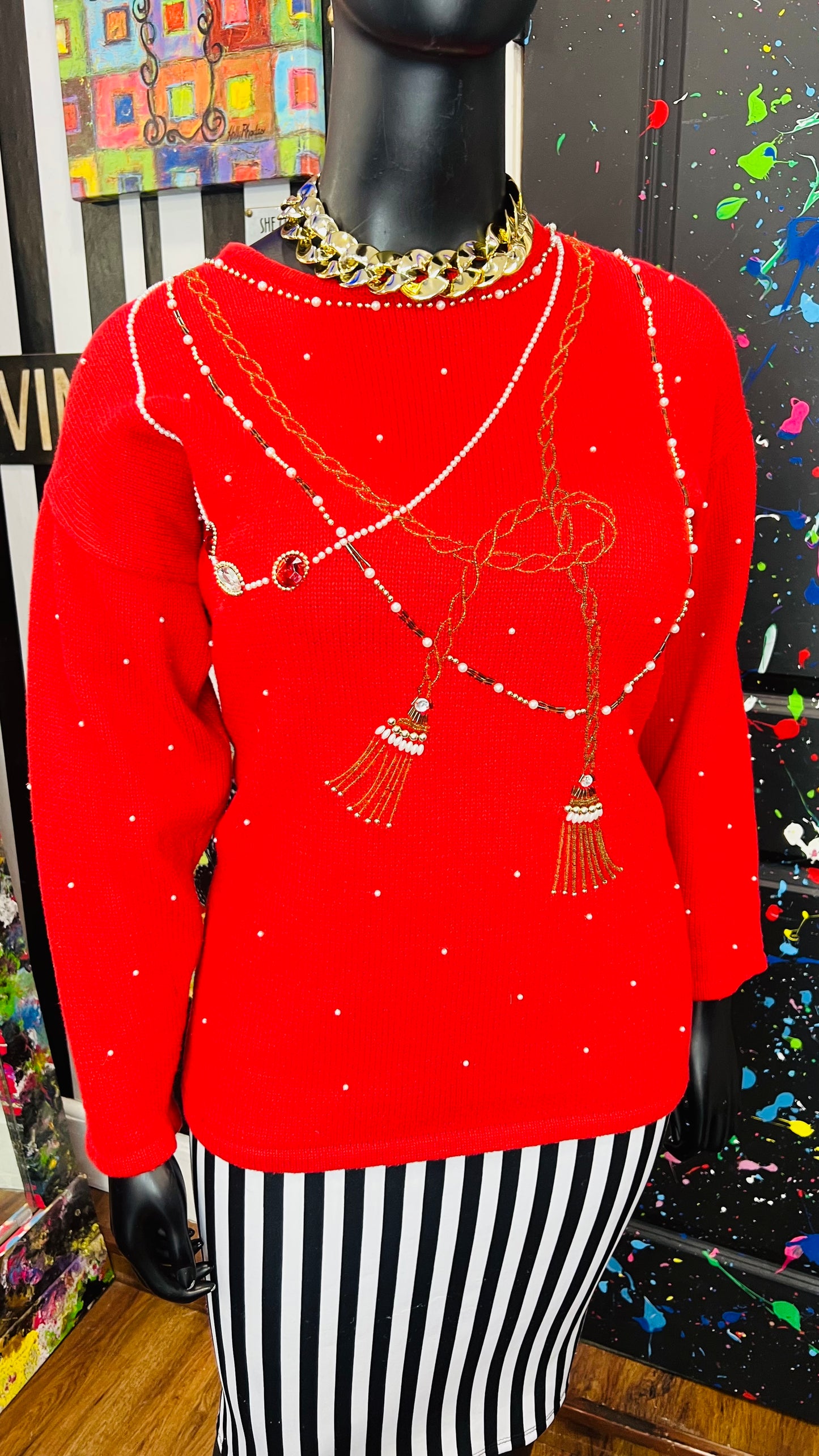 Vintage Sequin Sweater (18)