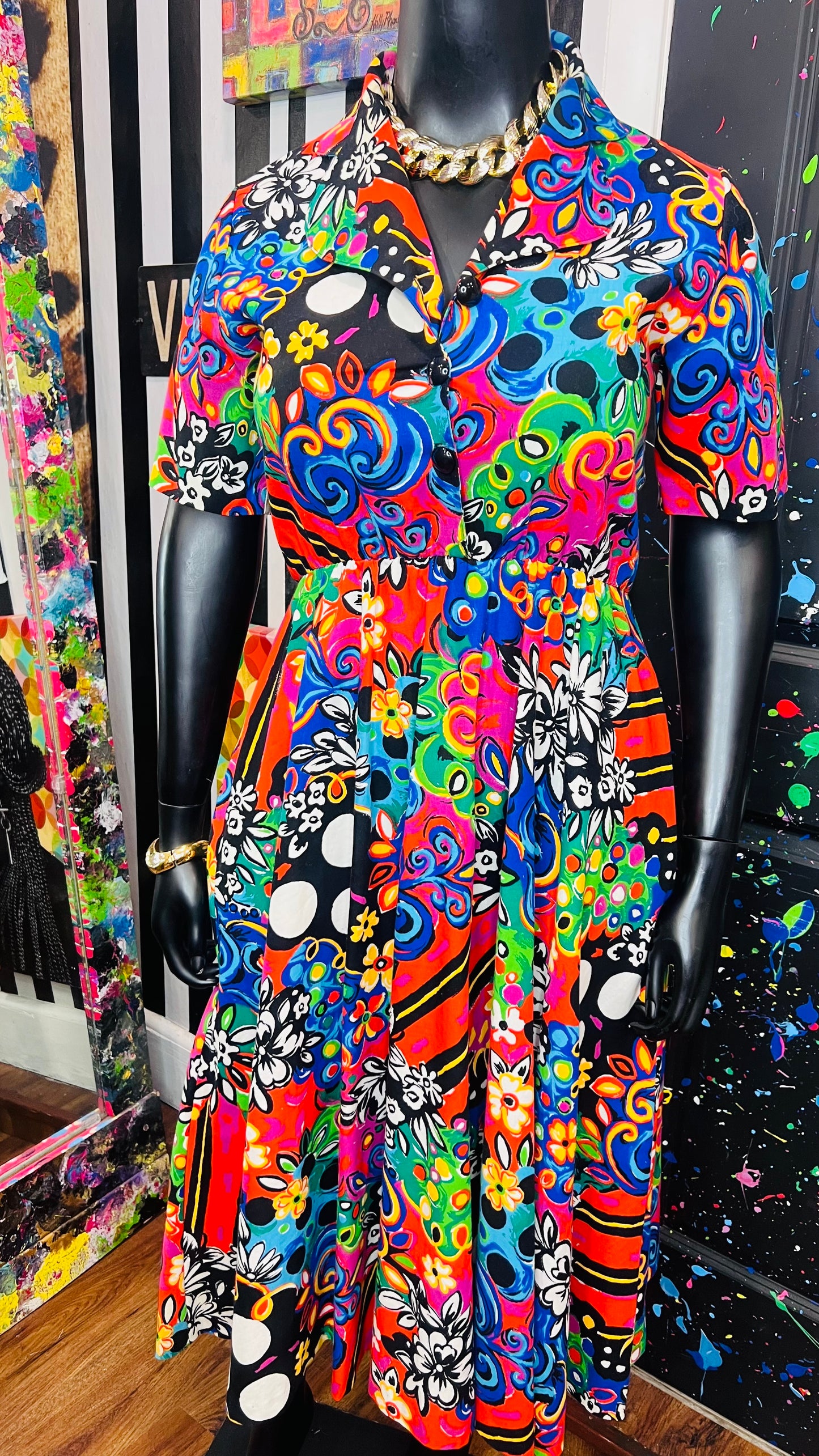 Vintage Abstract 80’s/90’s Dress (12)