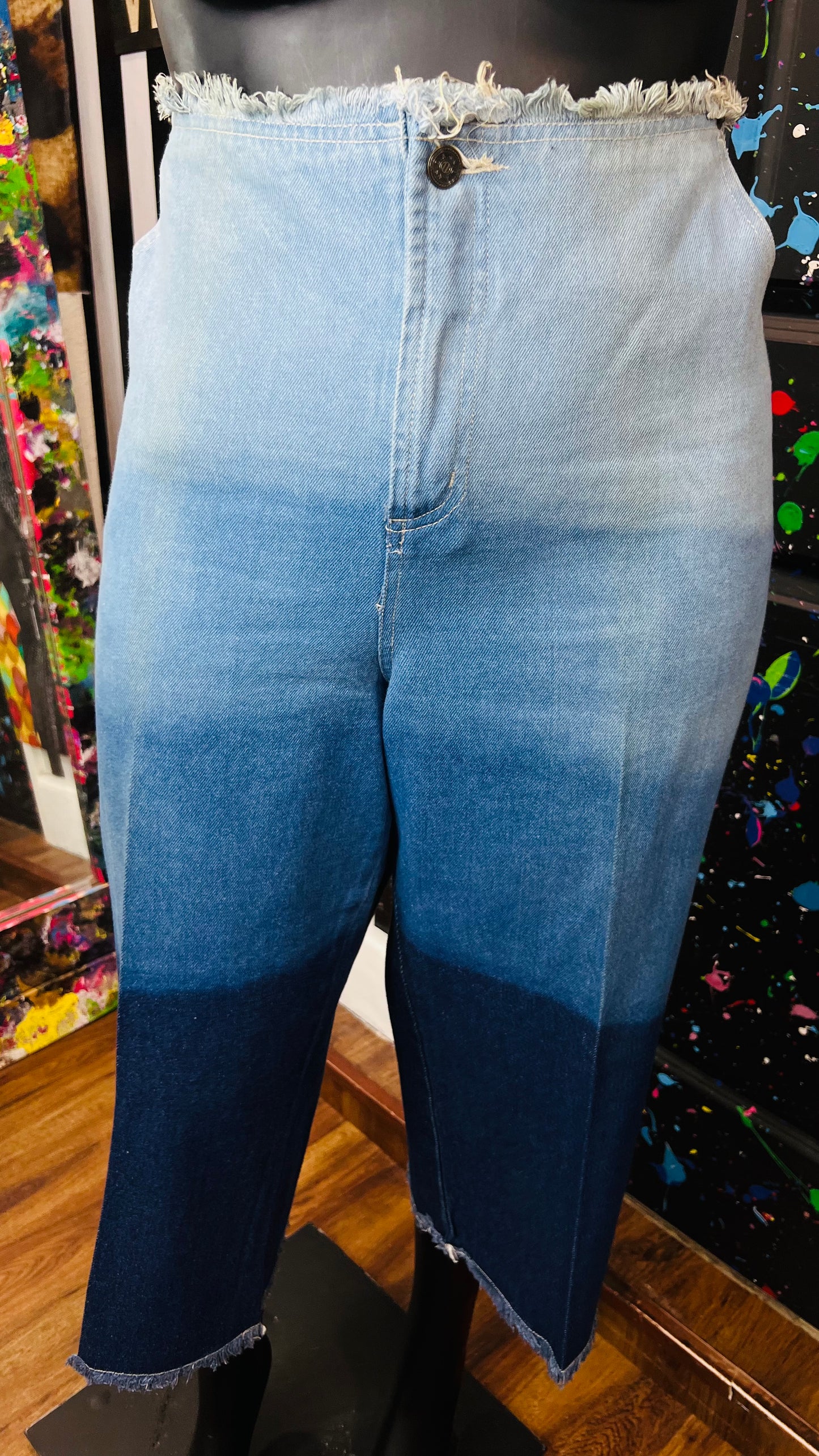 Vintage Y2K Ombré Capris (24)