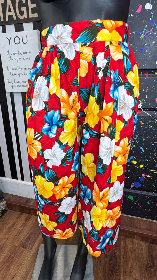 Vintage Evan Picone Floral Gauchos (14)