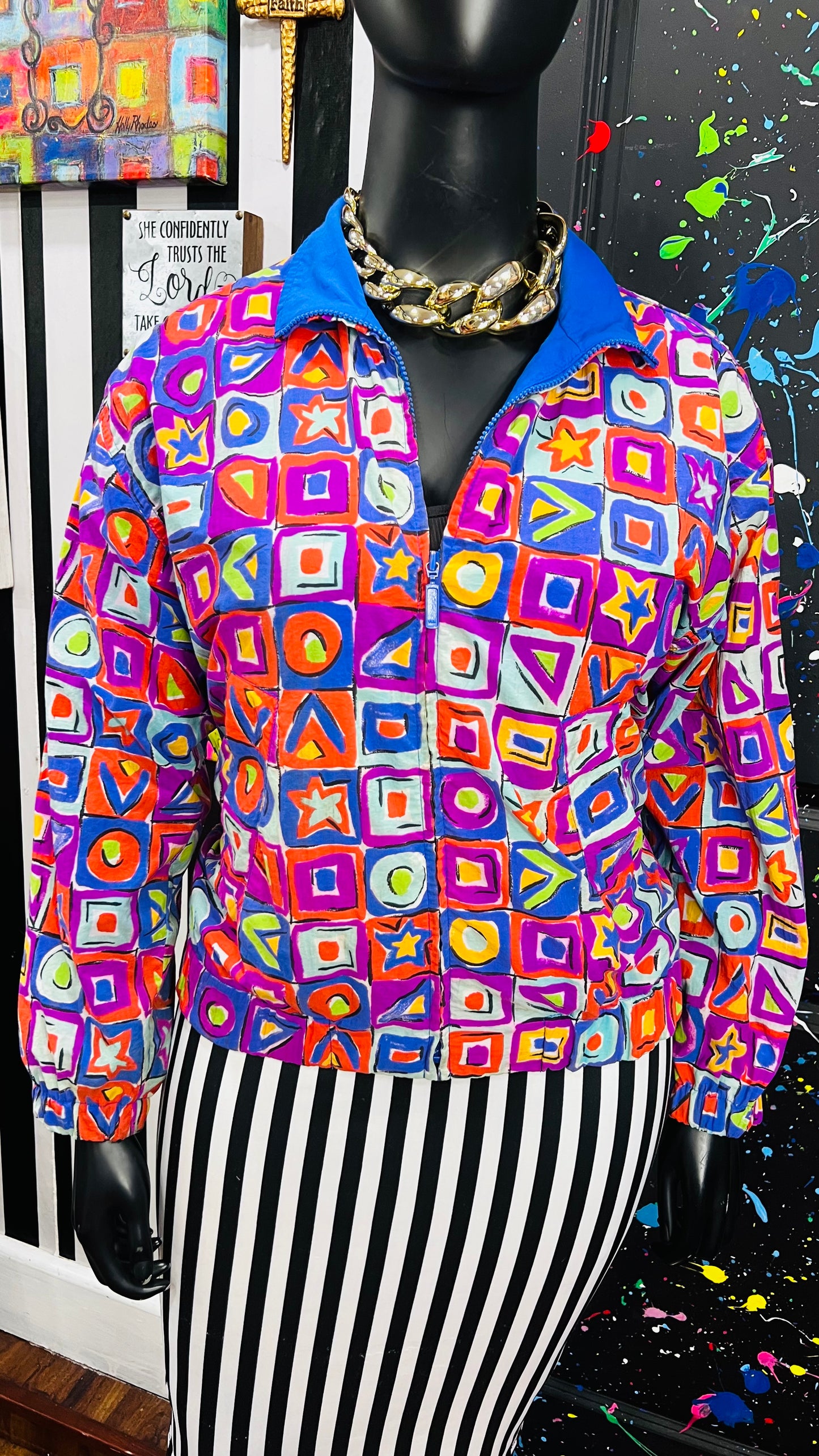 Vintage 80’s Windbreaker Jacket (16)