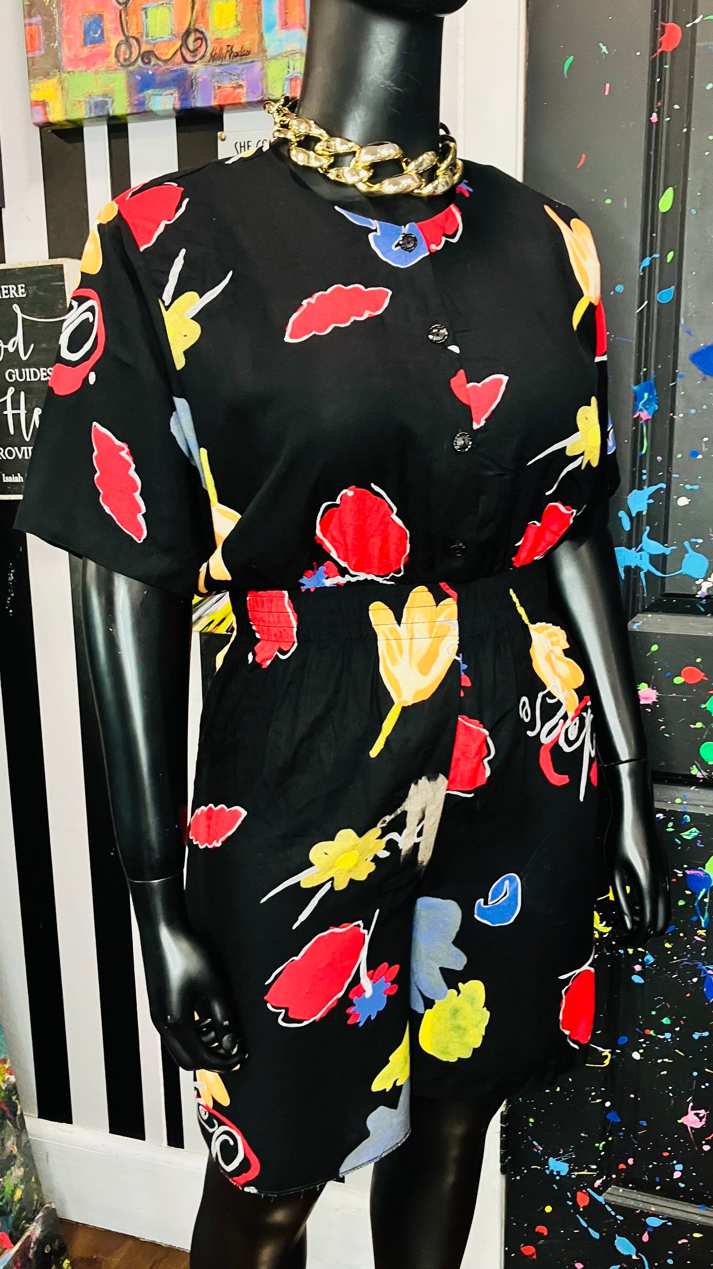 Vintage Floral Rayon Romper (16)