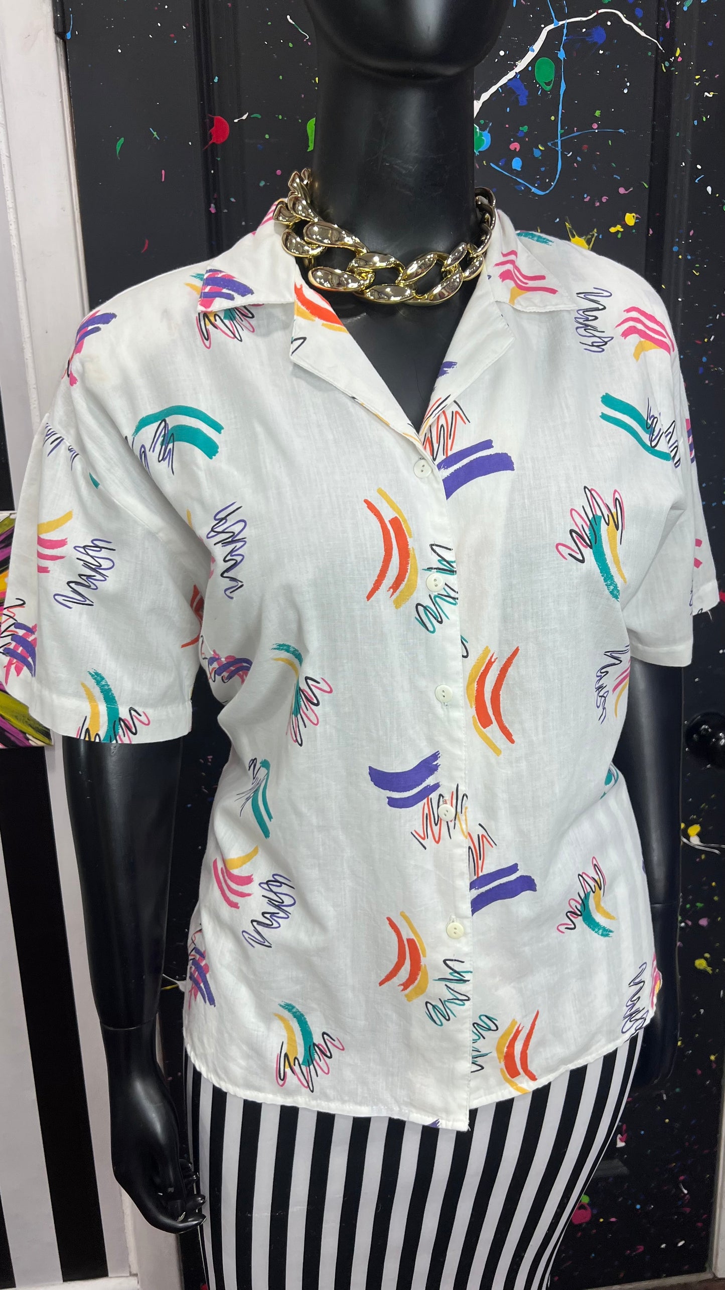 Vintage Abstract Vintage Blouse (22)