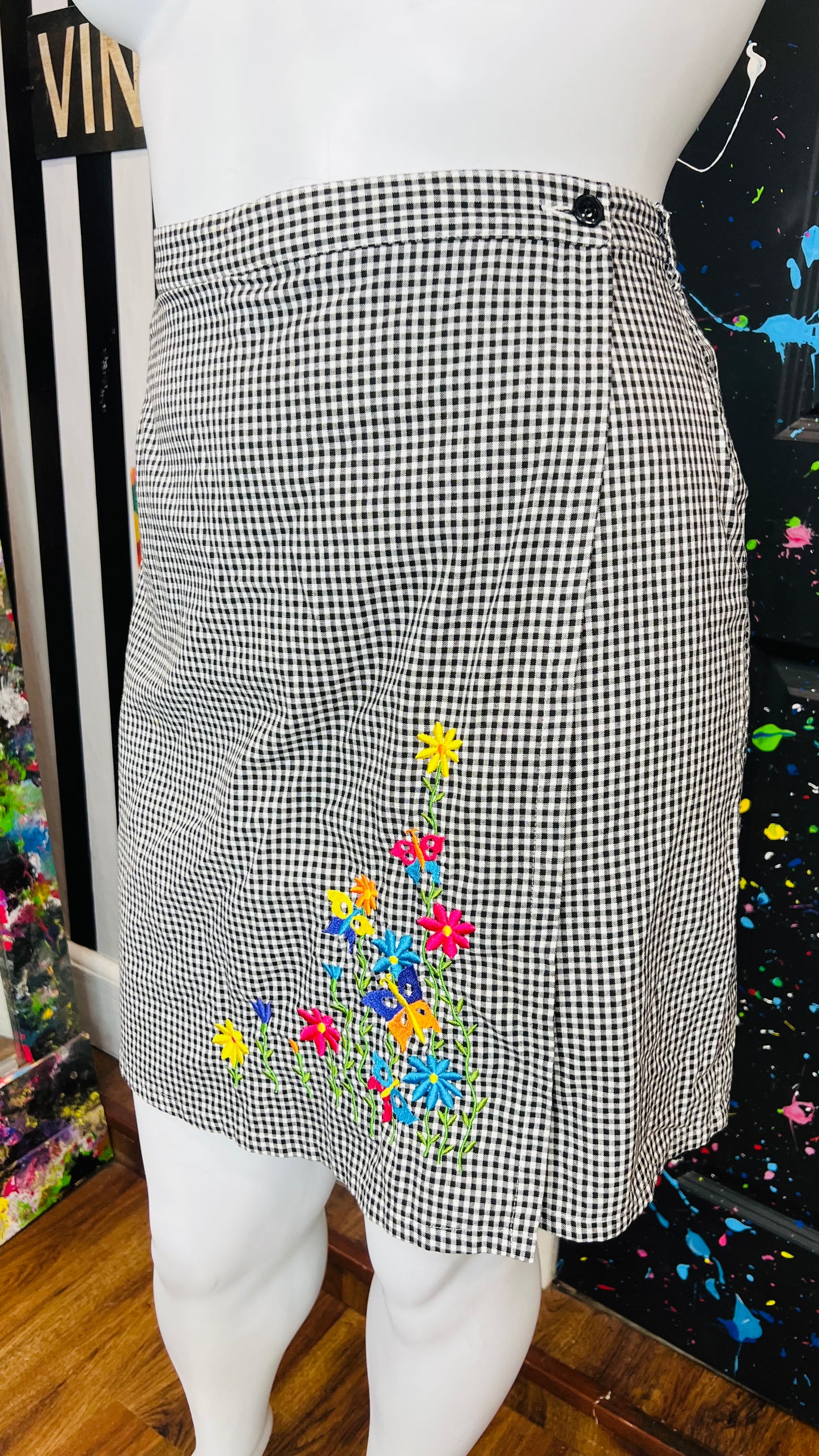 Vintage Black & White Skort (18)