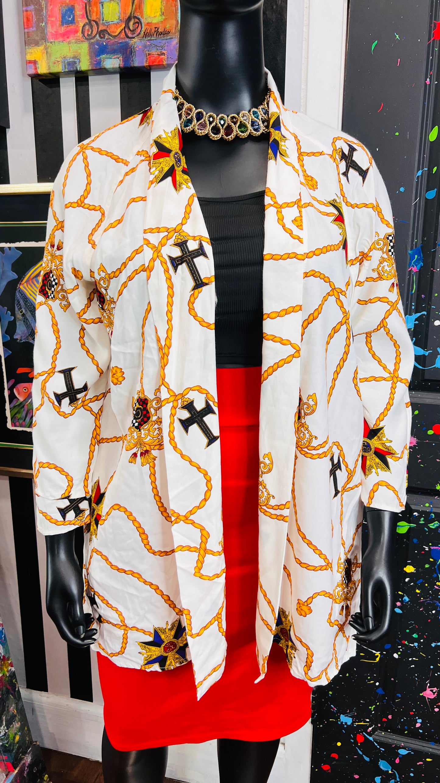 Vintage Novelty Rayon Duster (14)