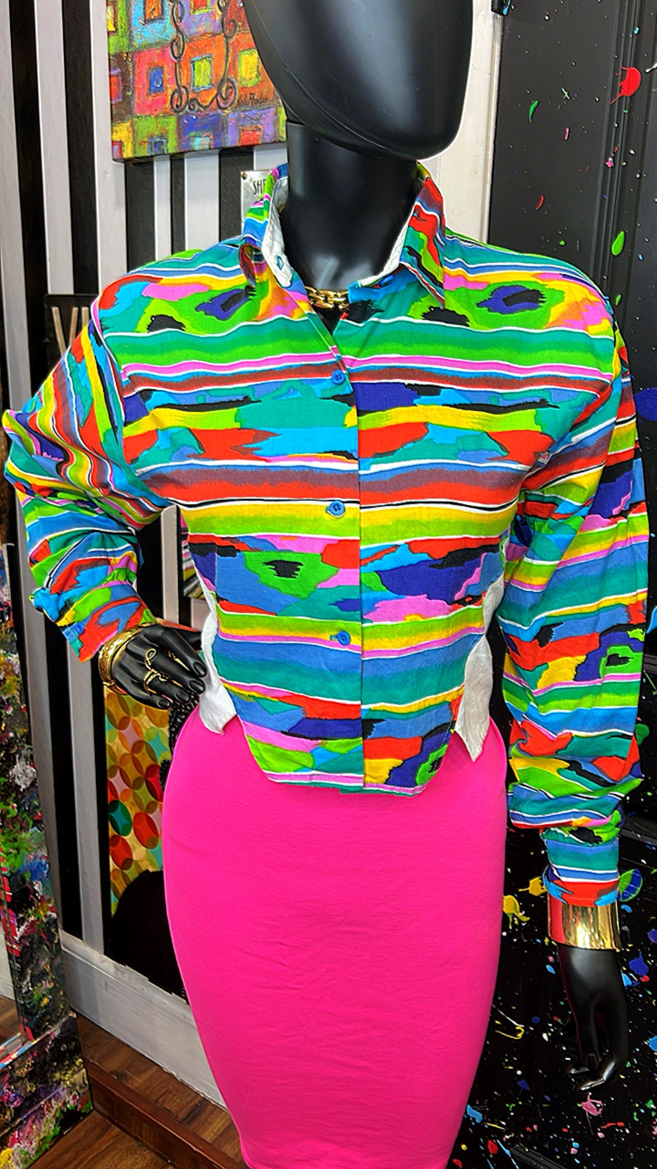 Vintage Cotton Western Blouse (12)