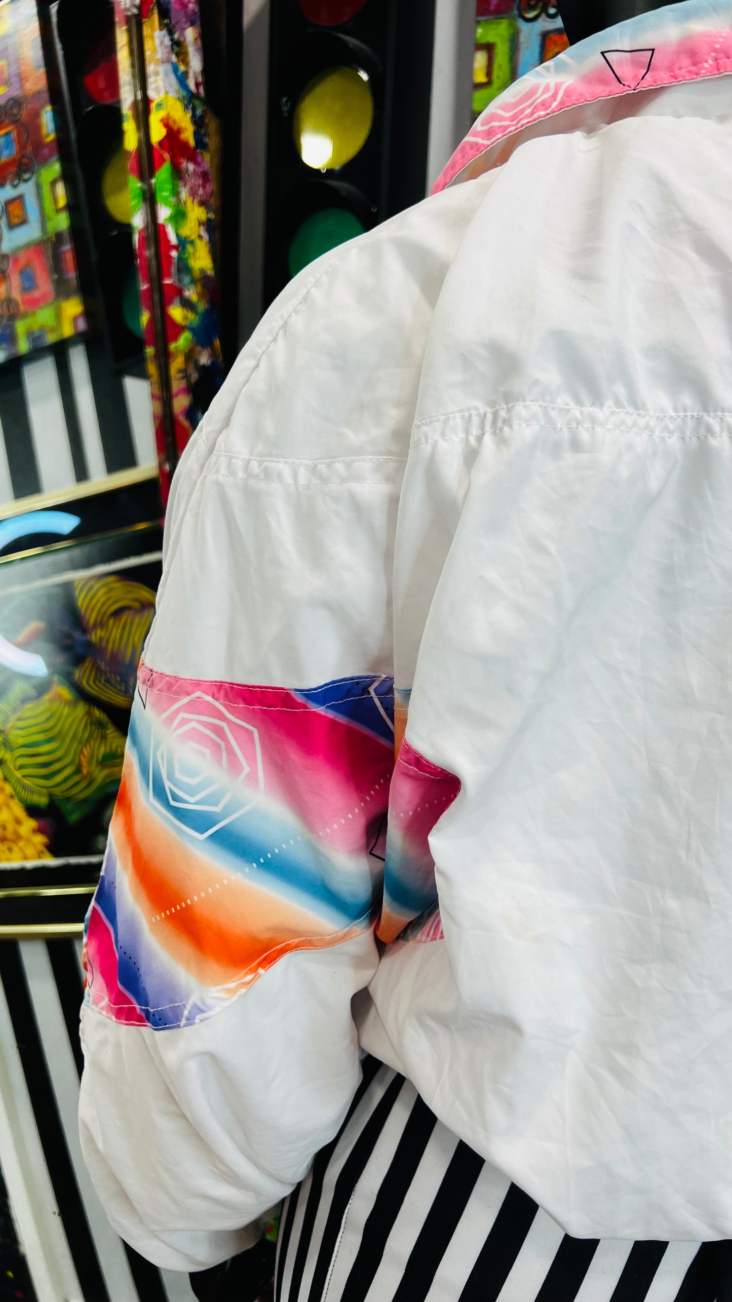 Vintage Cropped Windbreaker Jacket (16/18)
