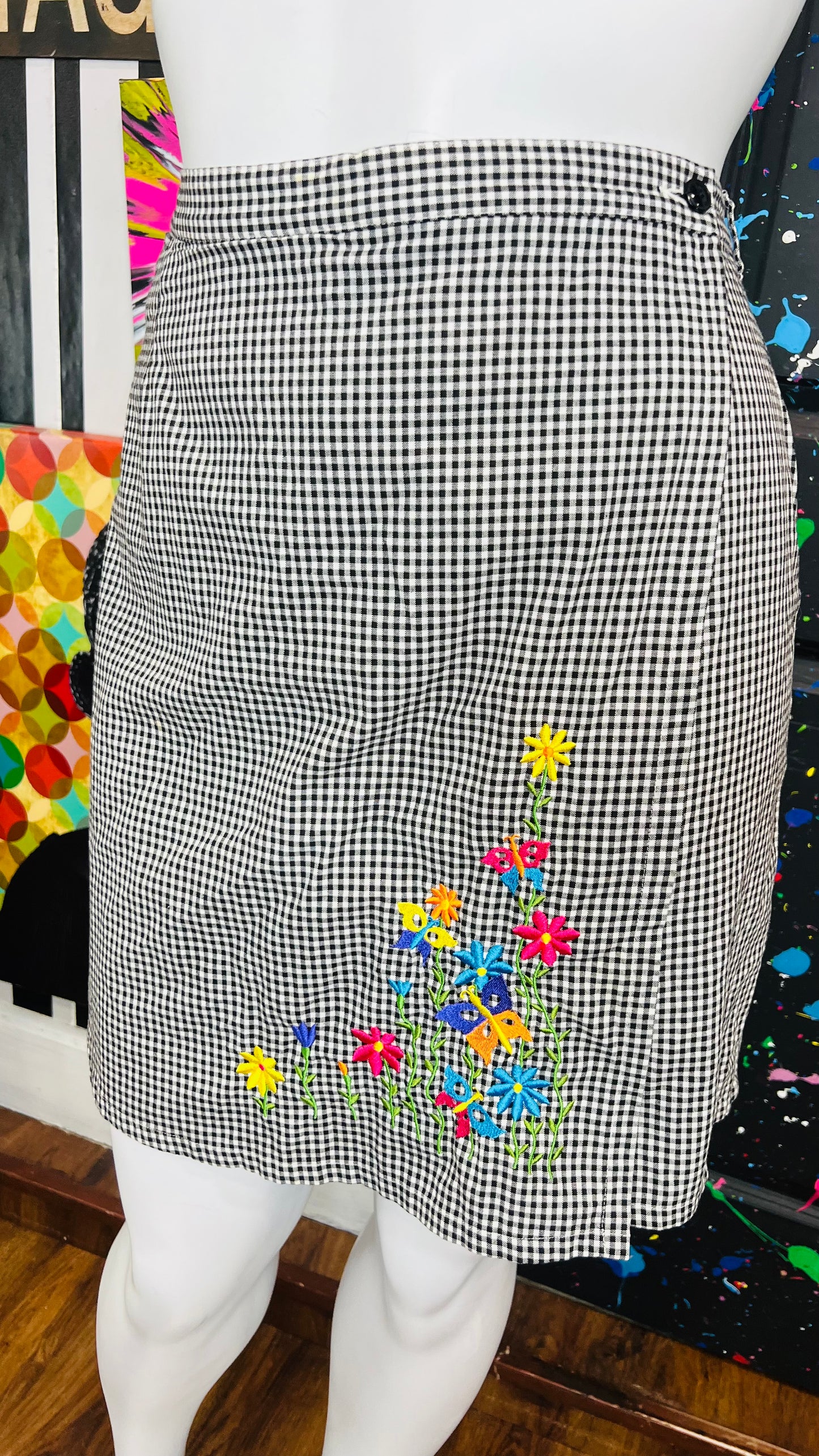Vintage Black & White Skort (18)