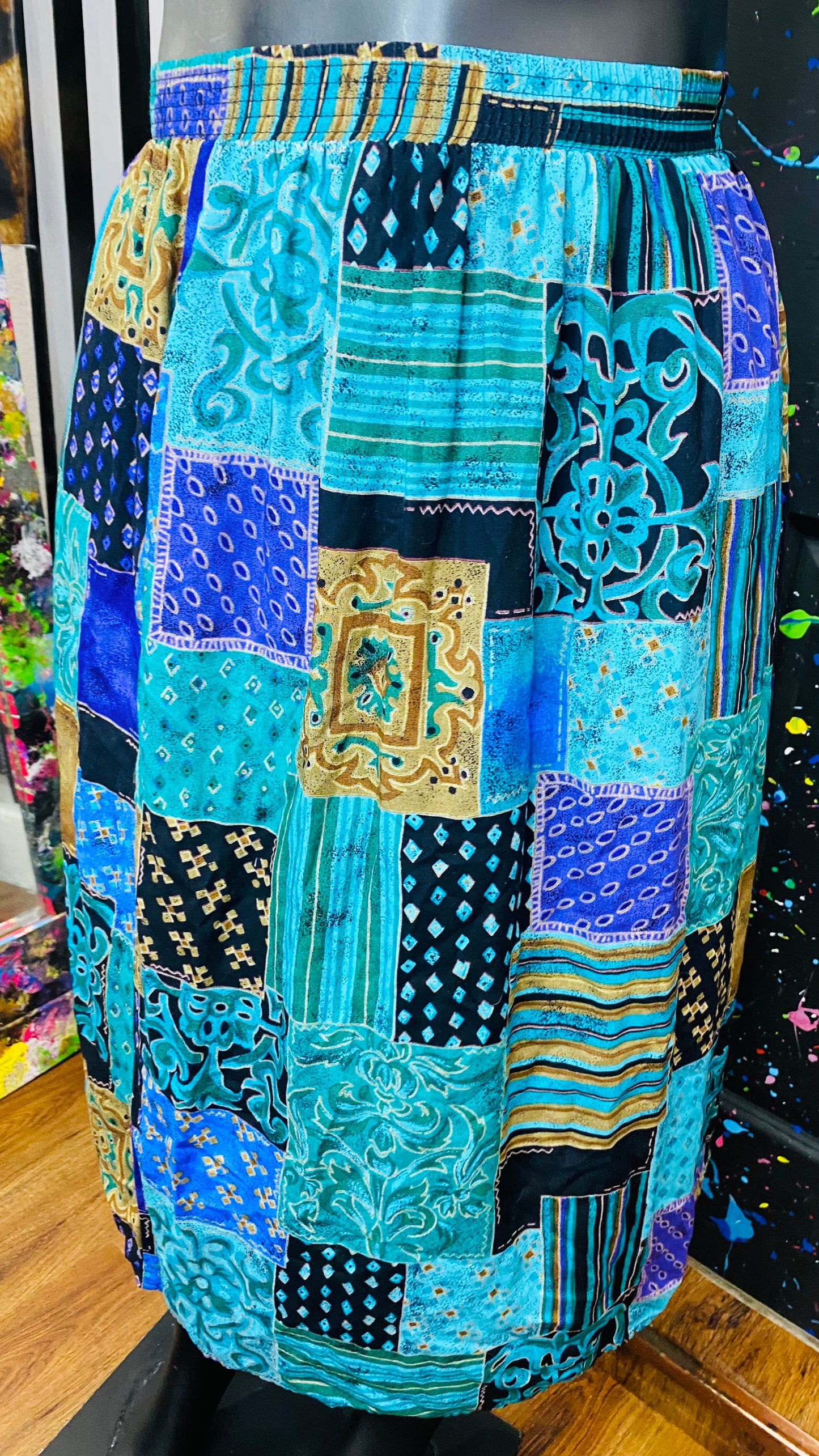 Vintage Rayon Skirt (16/18)