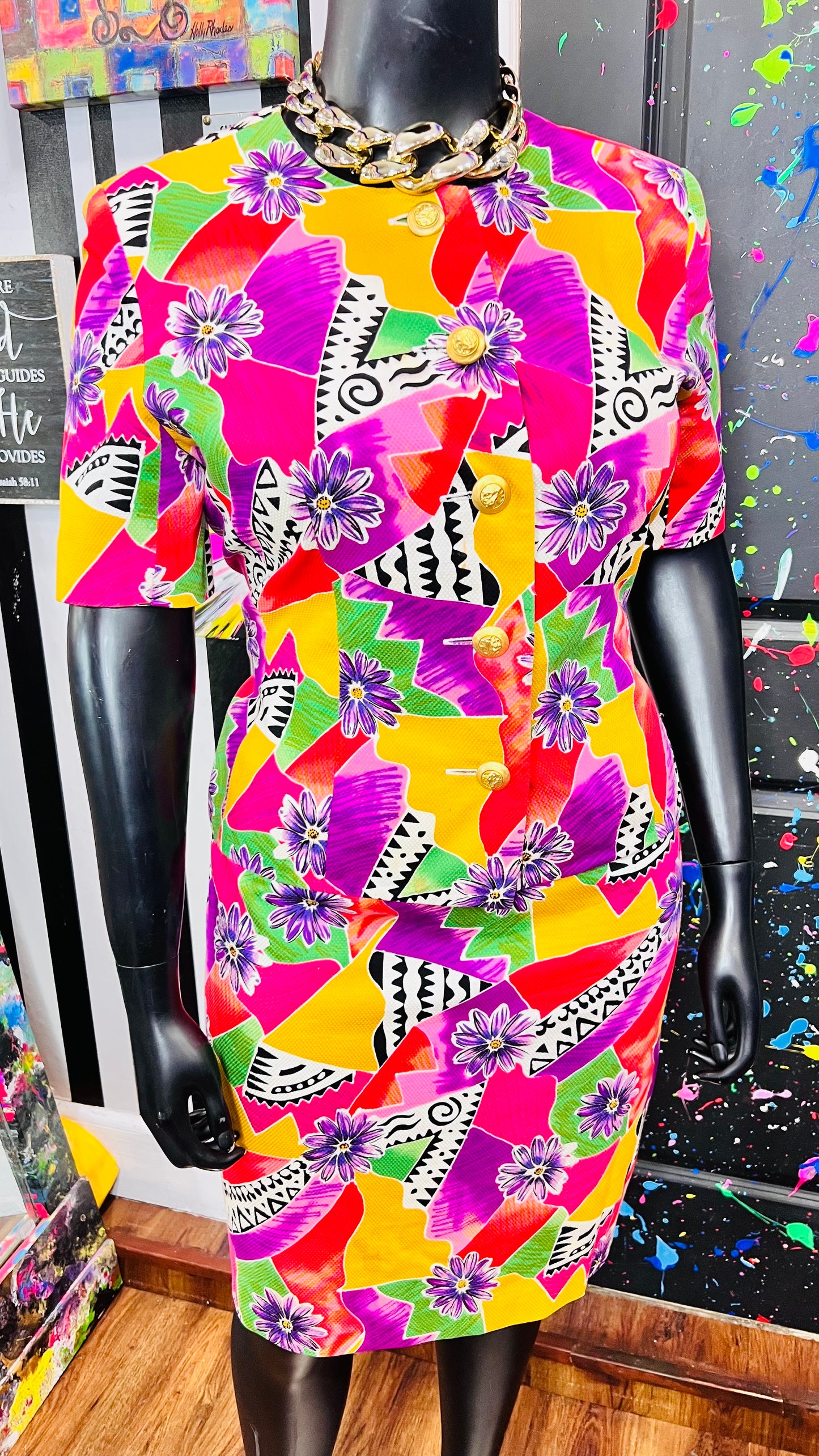 Vintage Teri Jon Skirt Suit (16)