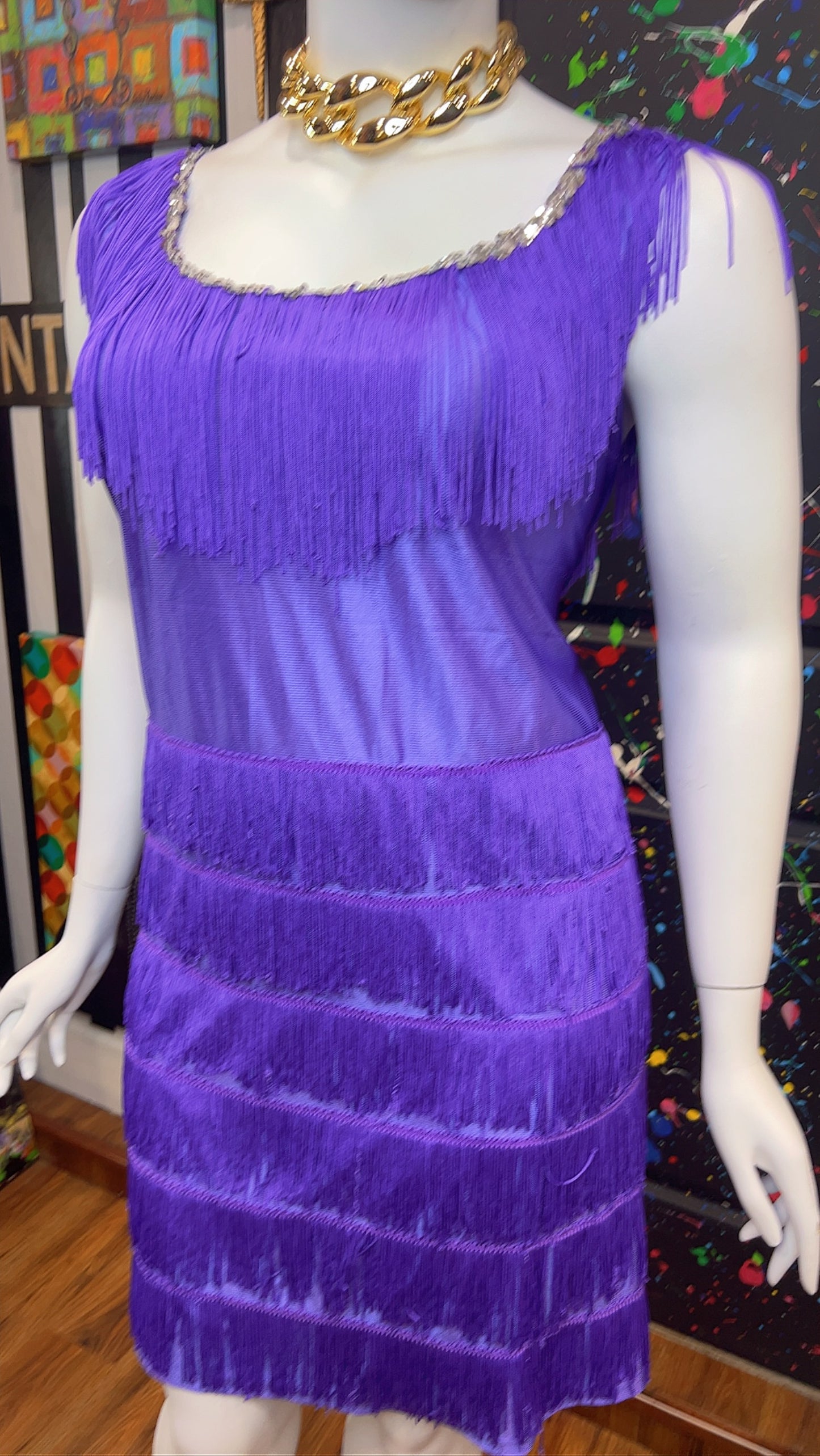 Purple Fringe Dress (24)