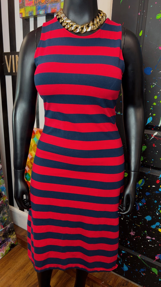 Navy Blue & Red Dress (14)